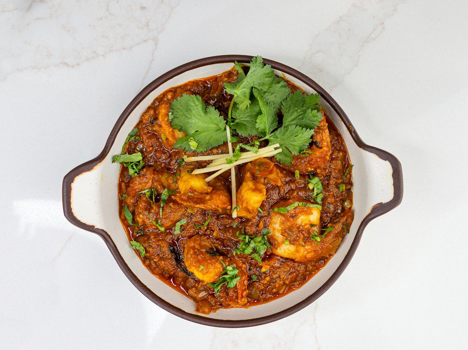 Garlic Shrimp Bhuna.