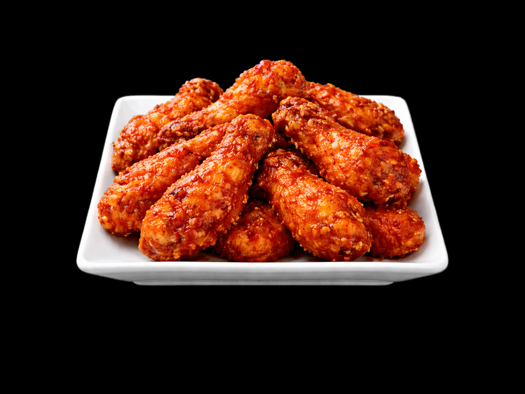 6 SAUCY WINGS.
