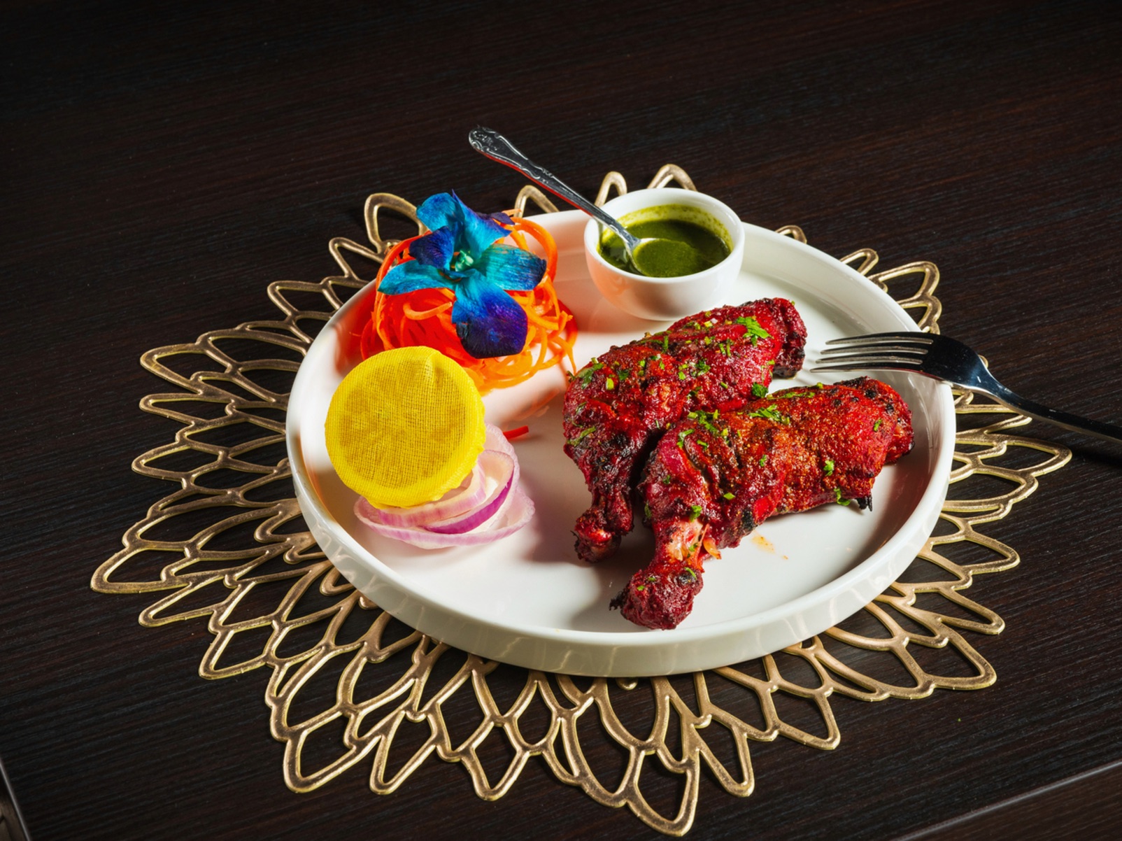 TANDOORI CHICKEN QTR LEGS.