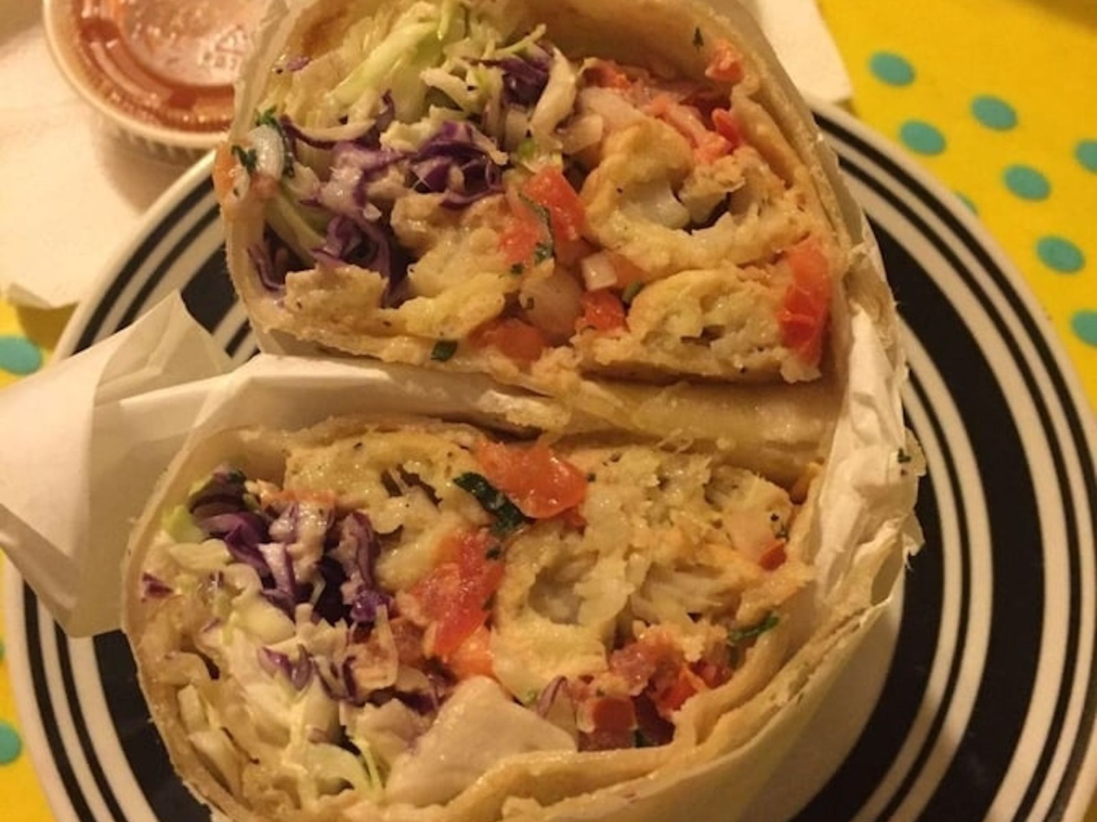Grilled Shrimp Burrito.