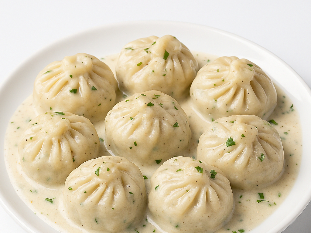 Creamy Garlic Momo's