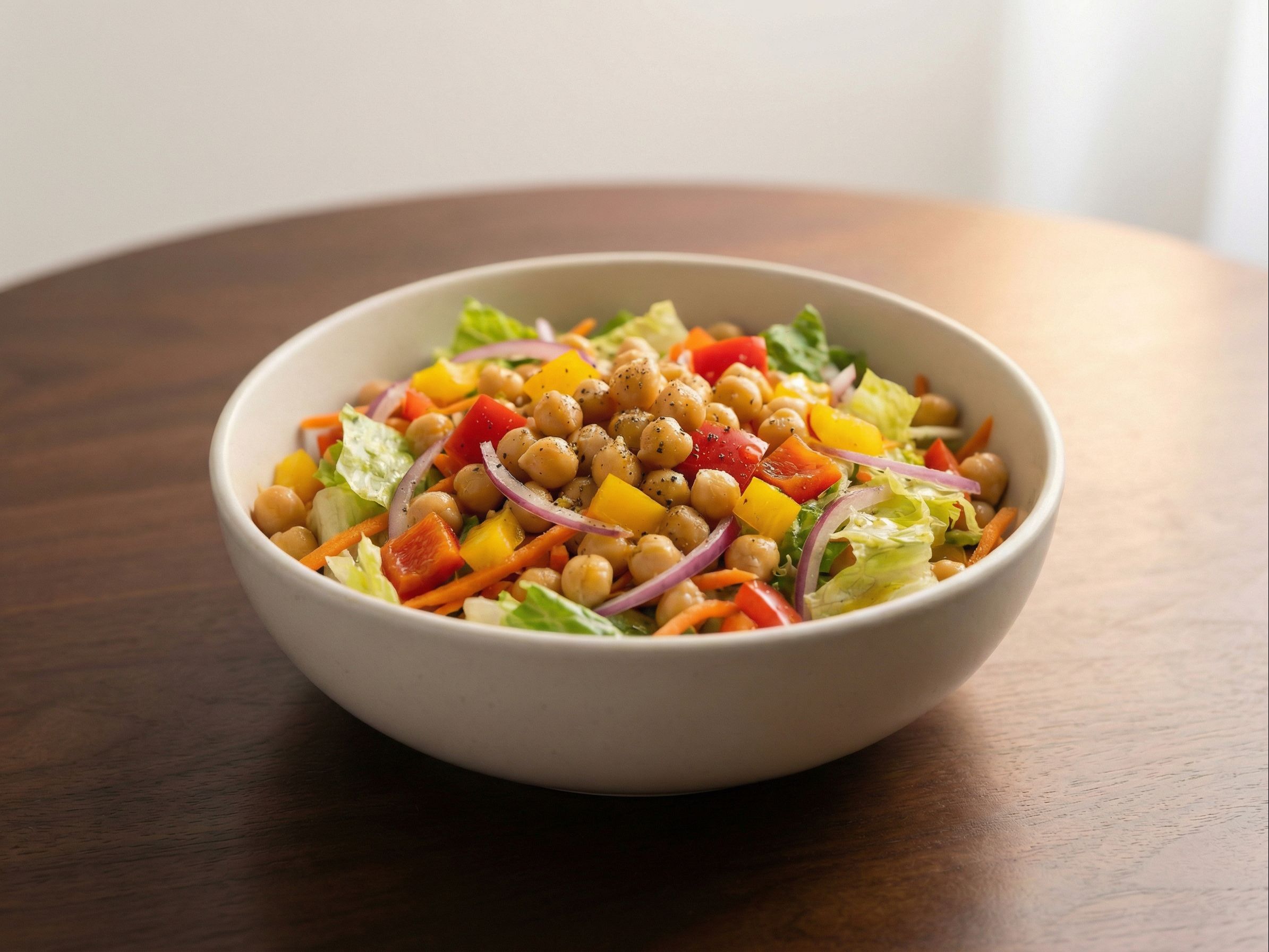 High Protein Chickpea Salad.