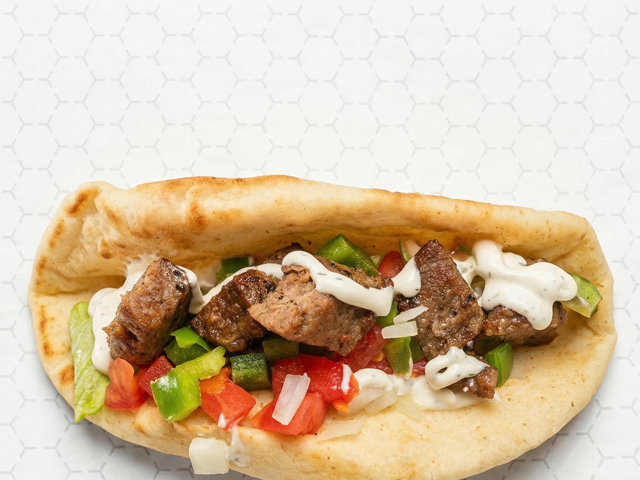 Lamb Gyro Meal.
