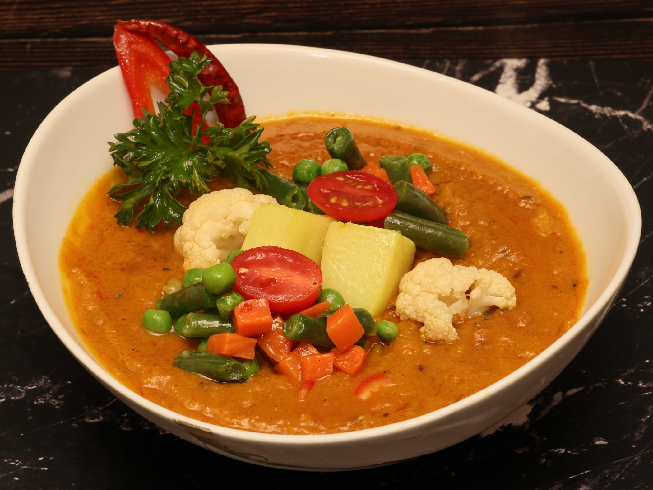 MIXED VEGETABLE CURRY.