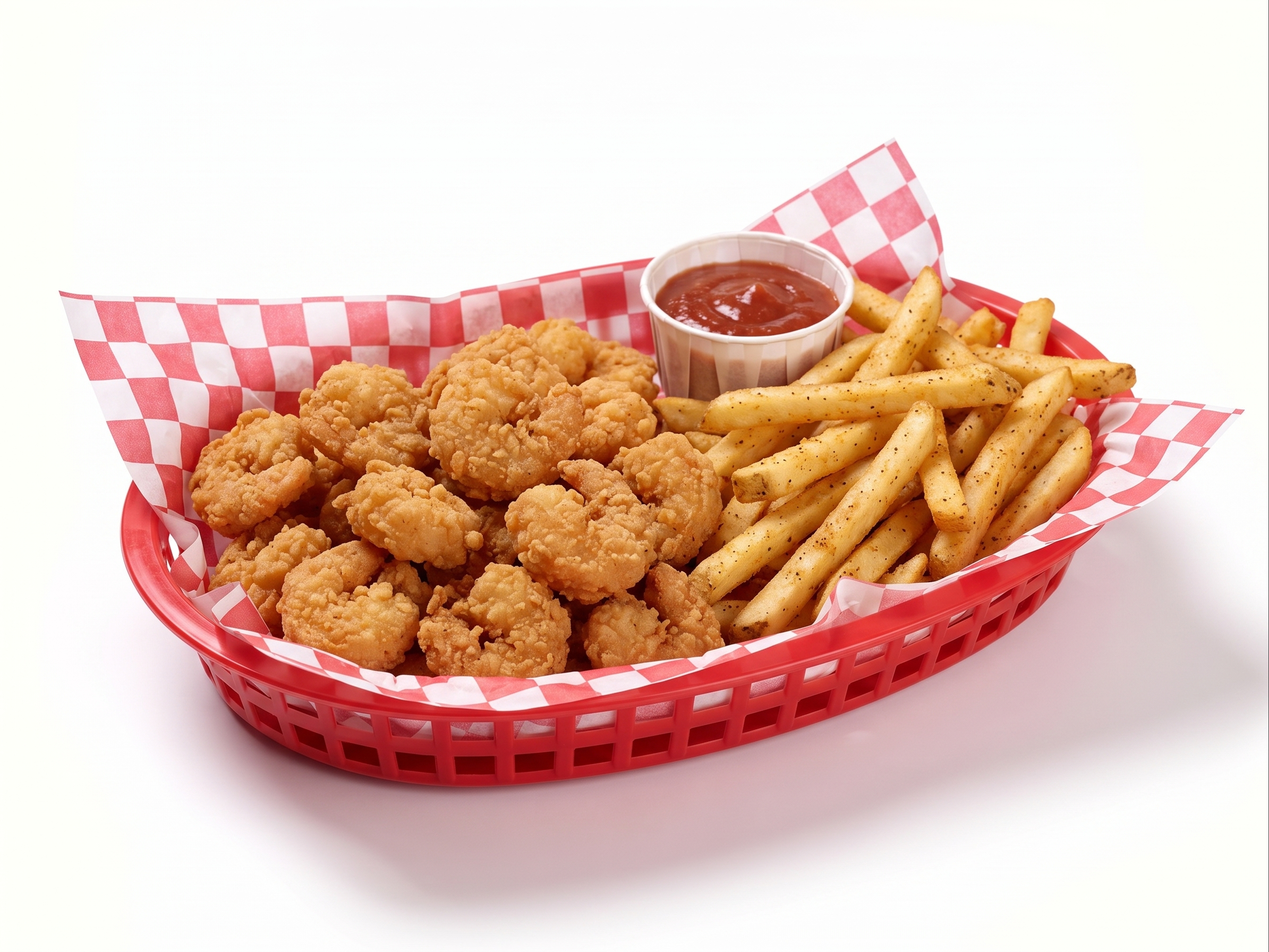 Shrimp in Basket Platter.