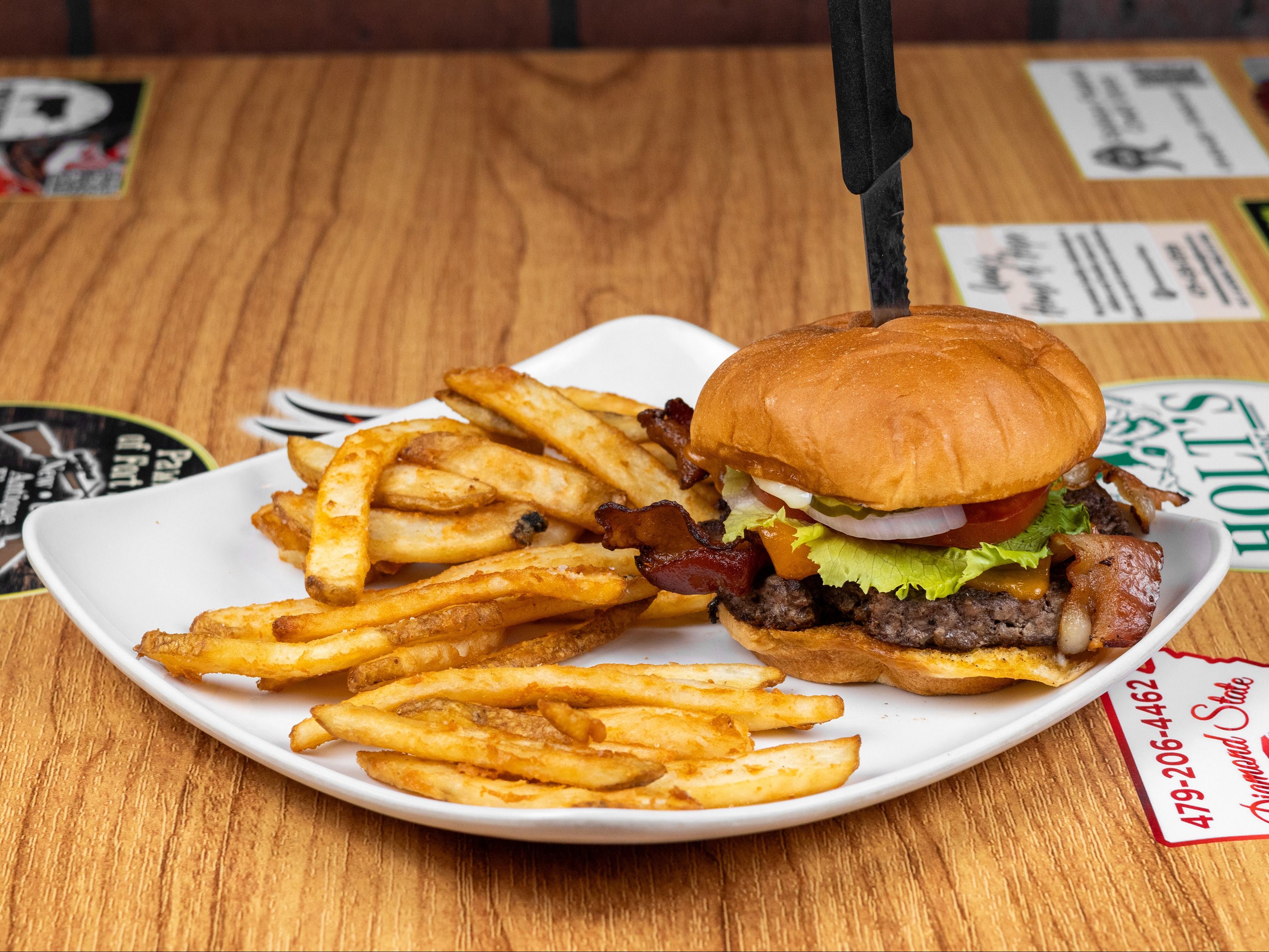Bacon Cheese Burger.