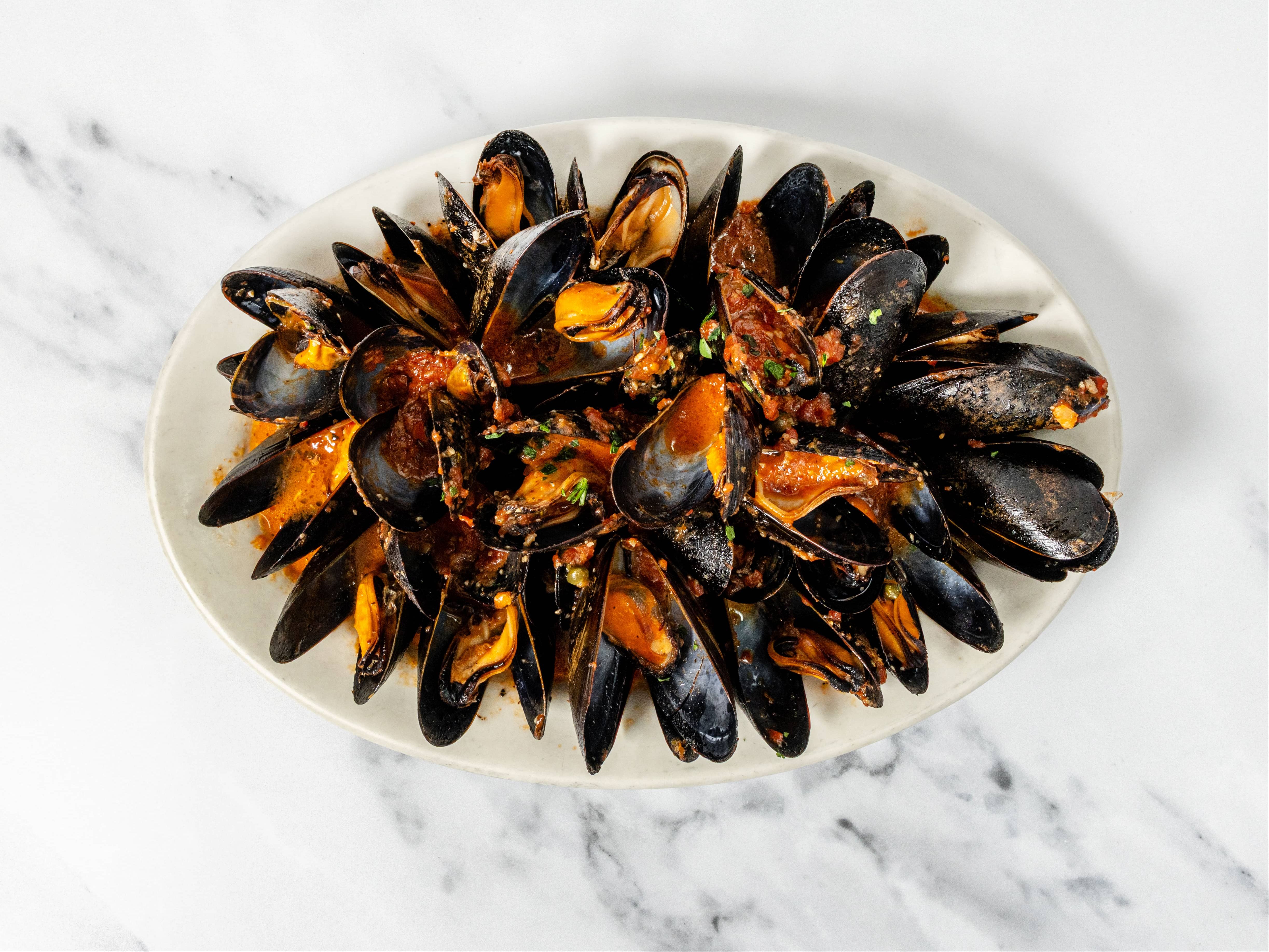 Mussels Posillipo Appetizer.