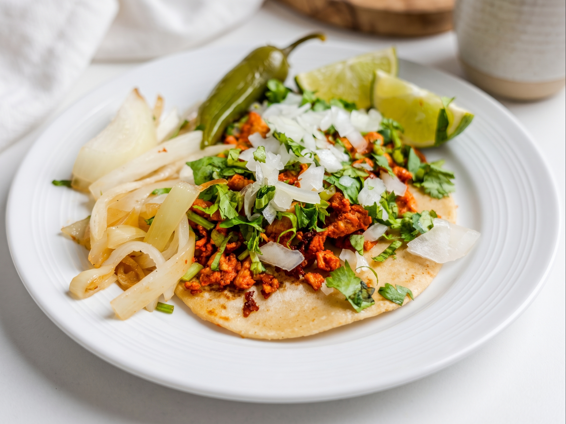 Pollo Enchilado Taco.