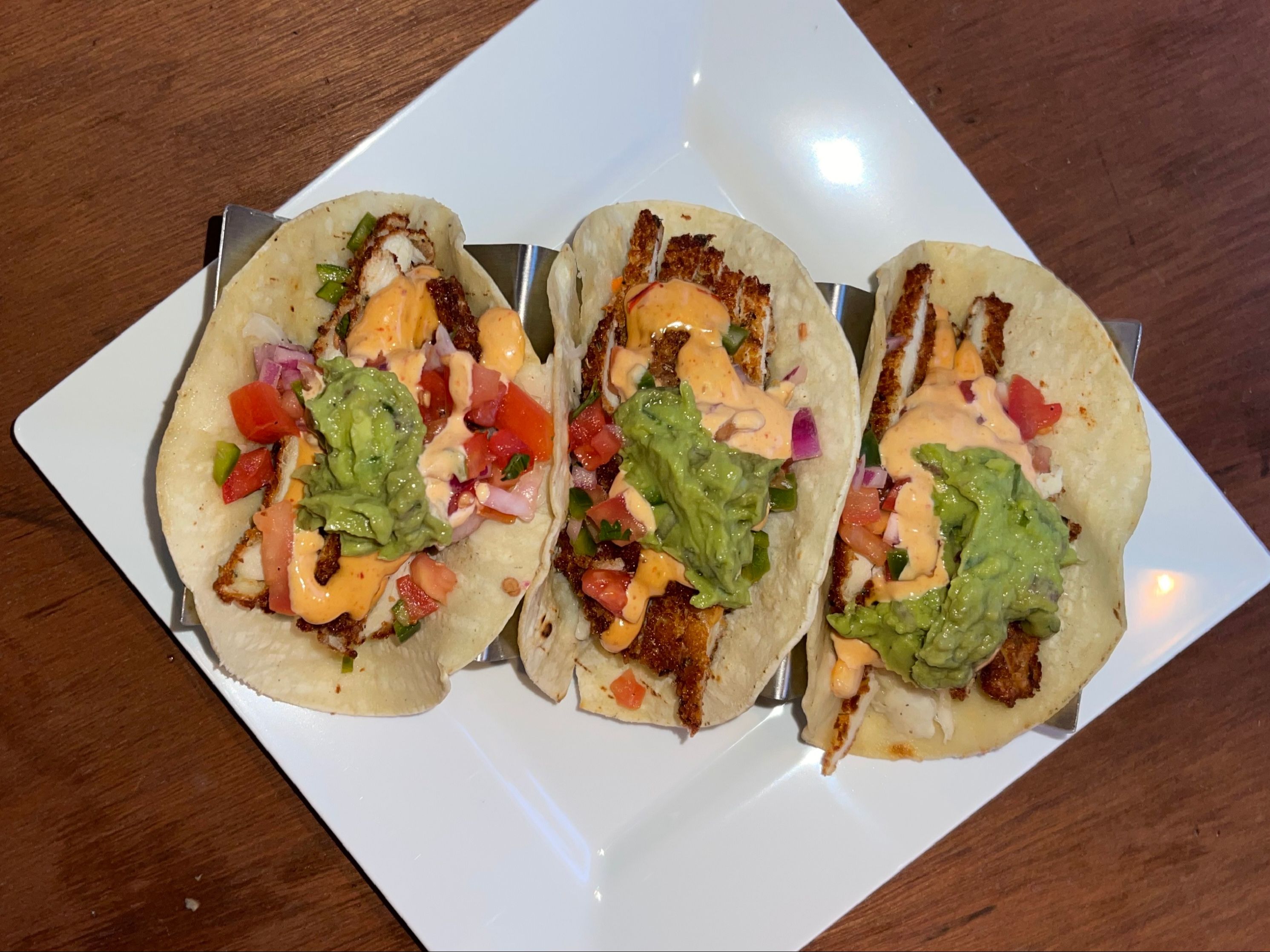 Crispy Chicken Tacos.