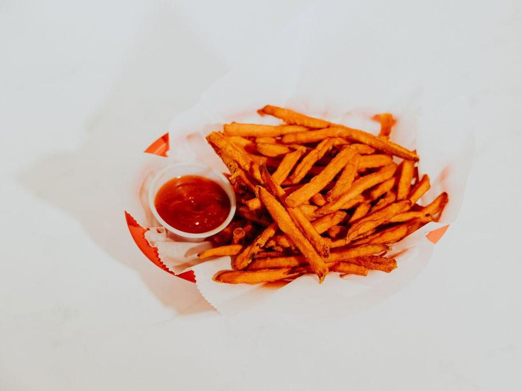 SWEET POTATO FRIES.
