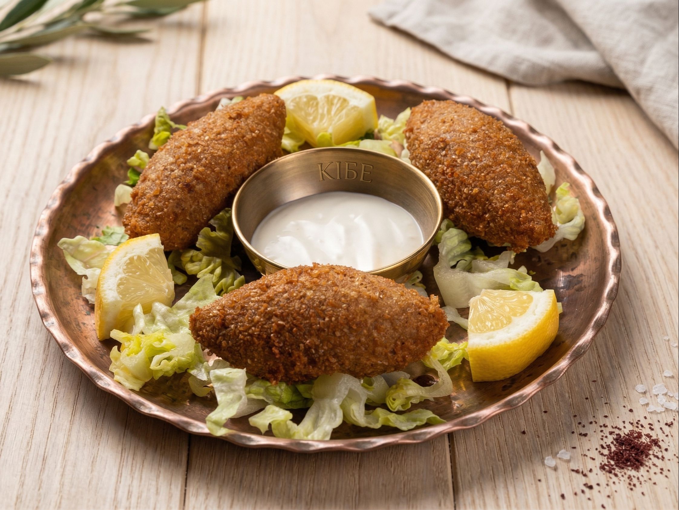 Kibbeh Beef (3pc.).