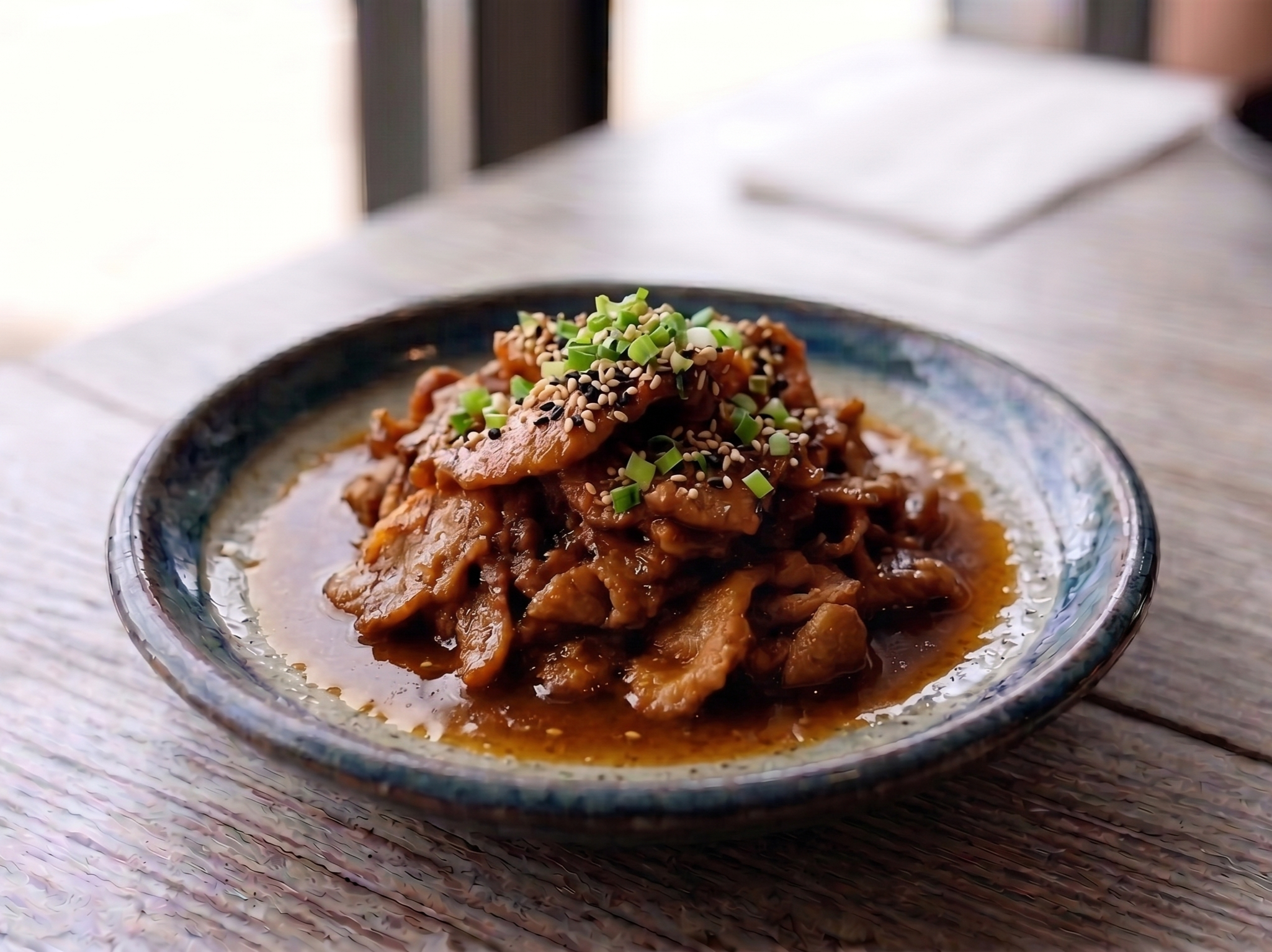 Spicy Pork Bulgogi Appetizer (Tapas).