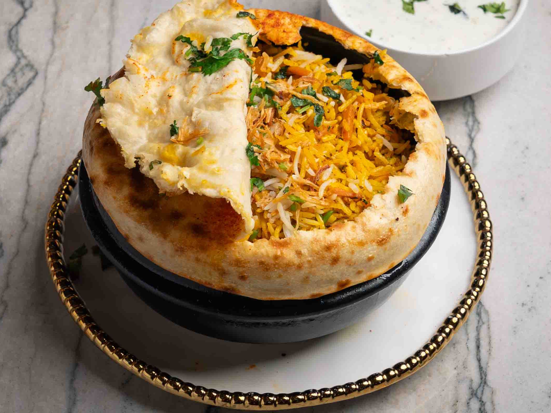 Goat Parda Biryani.