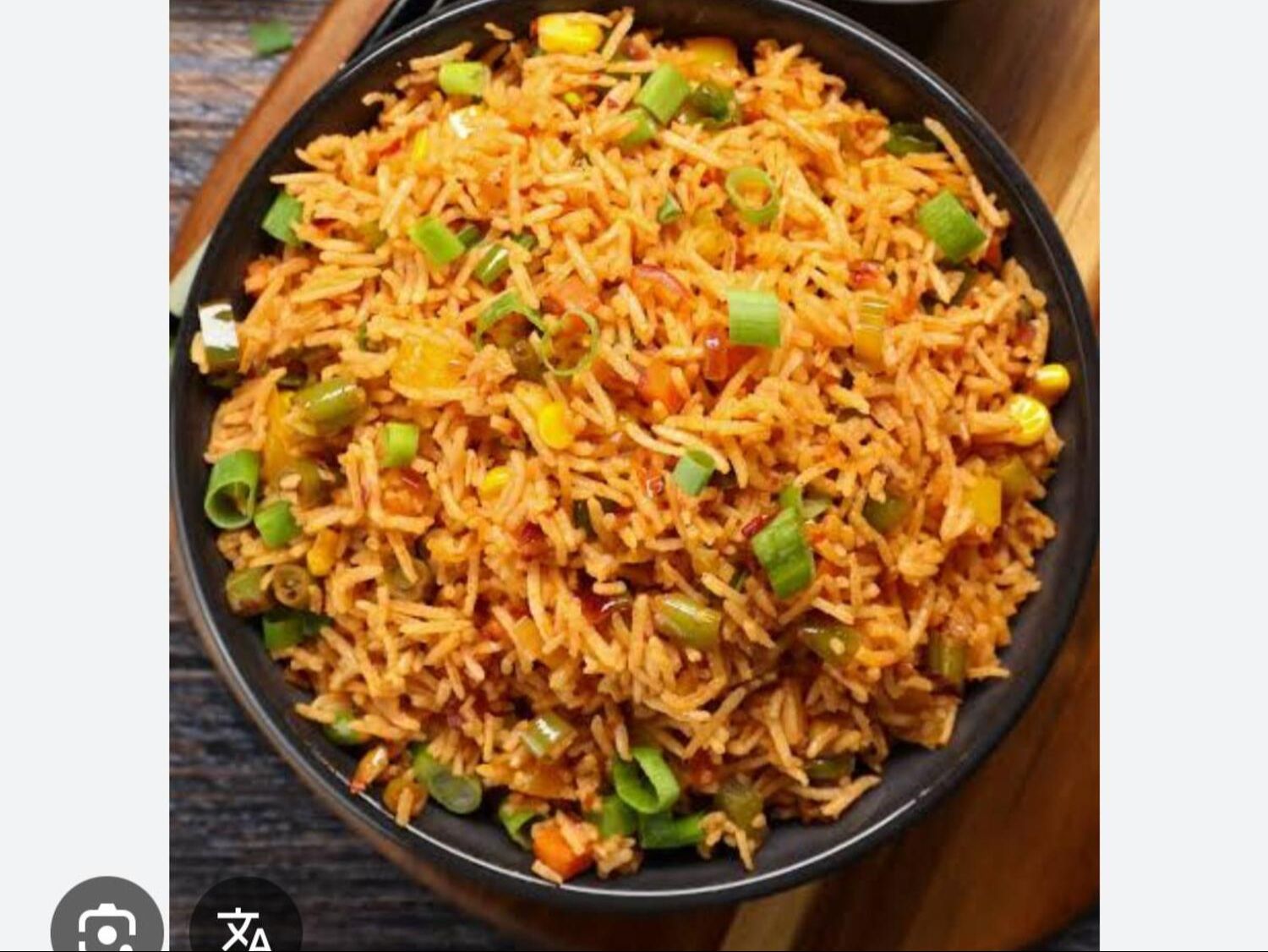 Schezwan Veg Fried Rice.