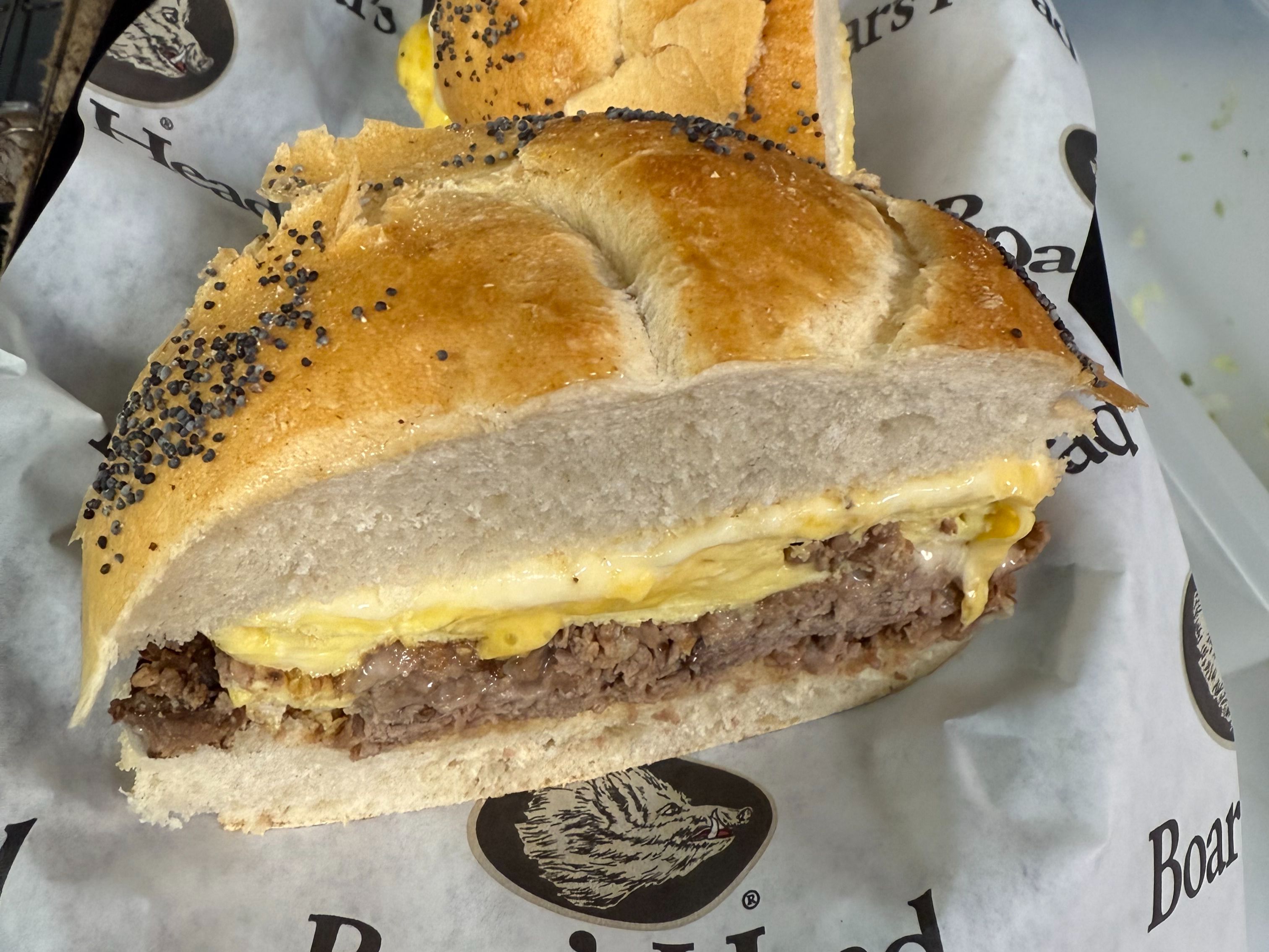 Steak, egg and cheese