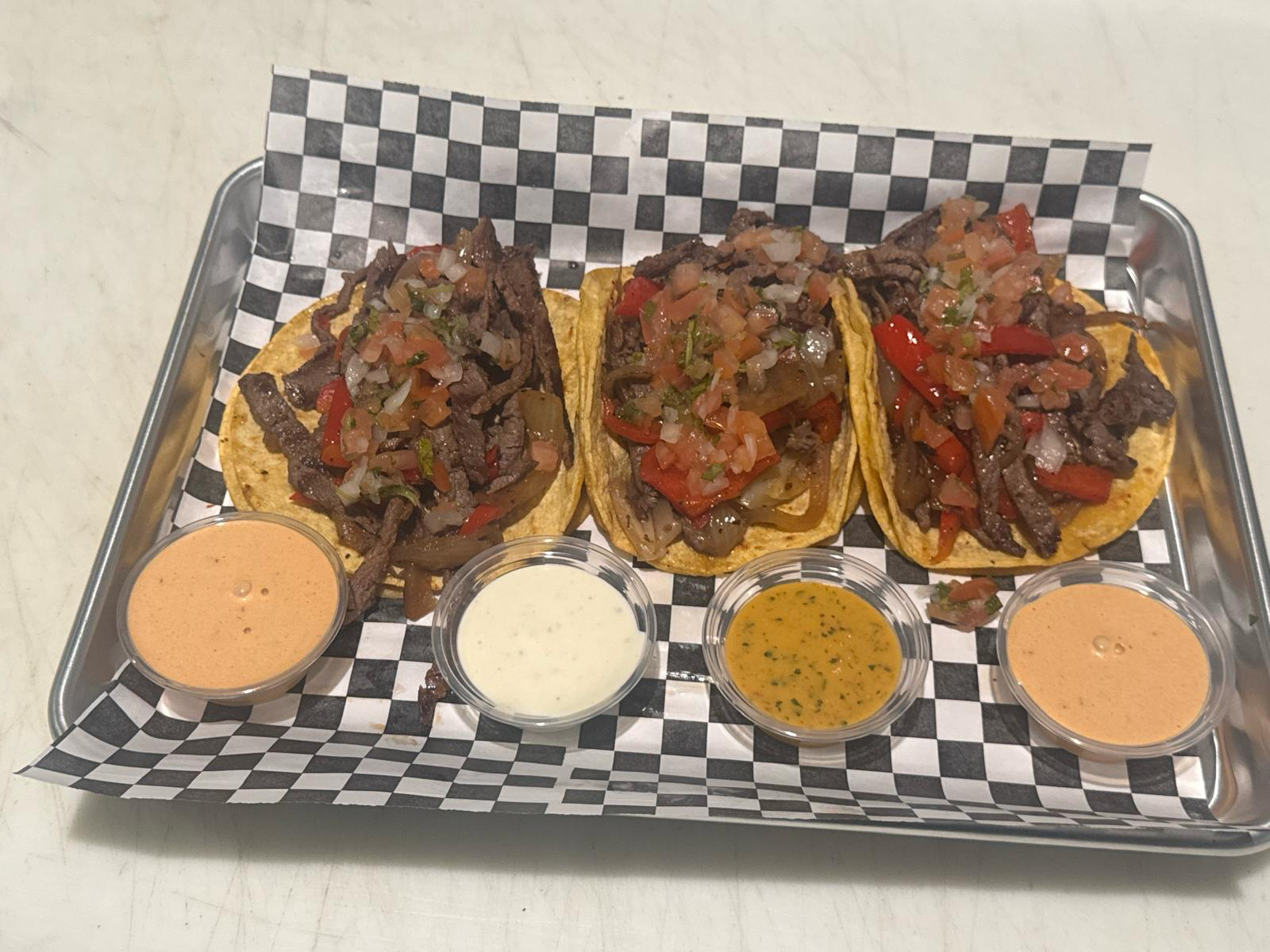Steak Tacos.