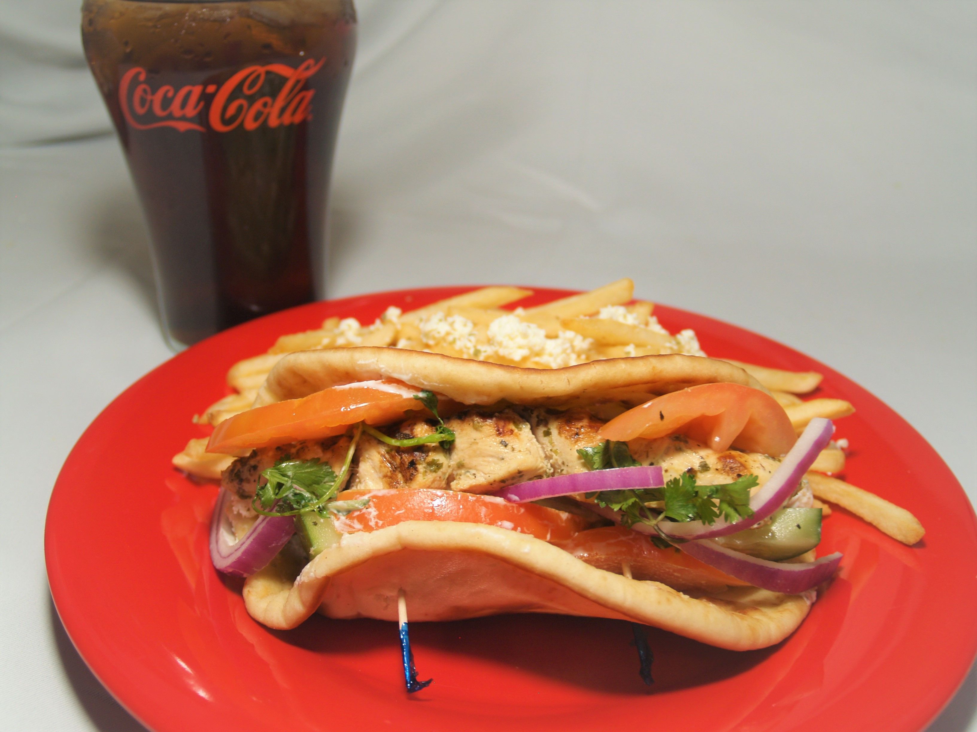 Chicken Gyro Sandwich.