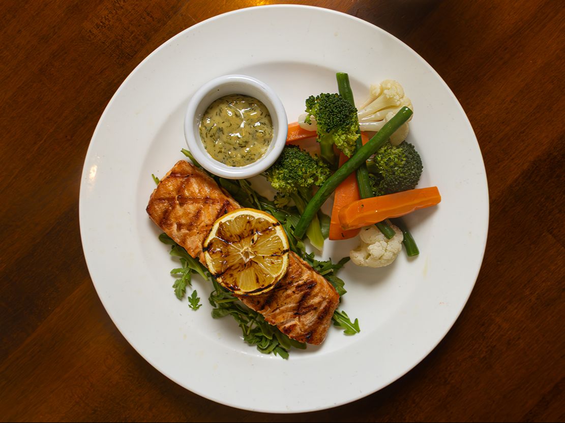 Grilled Salmon.