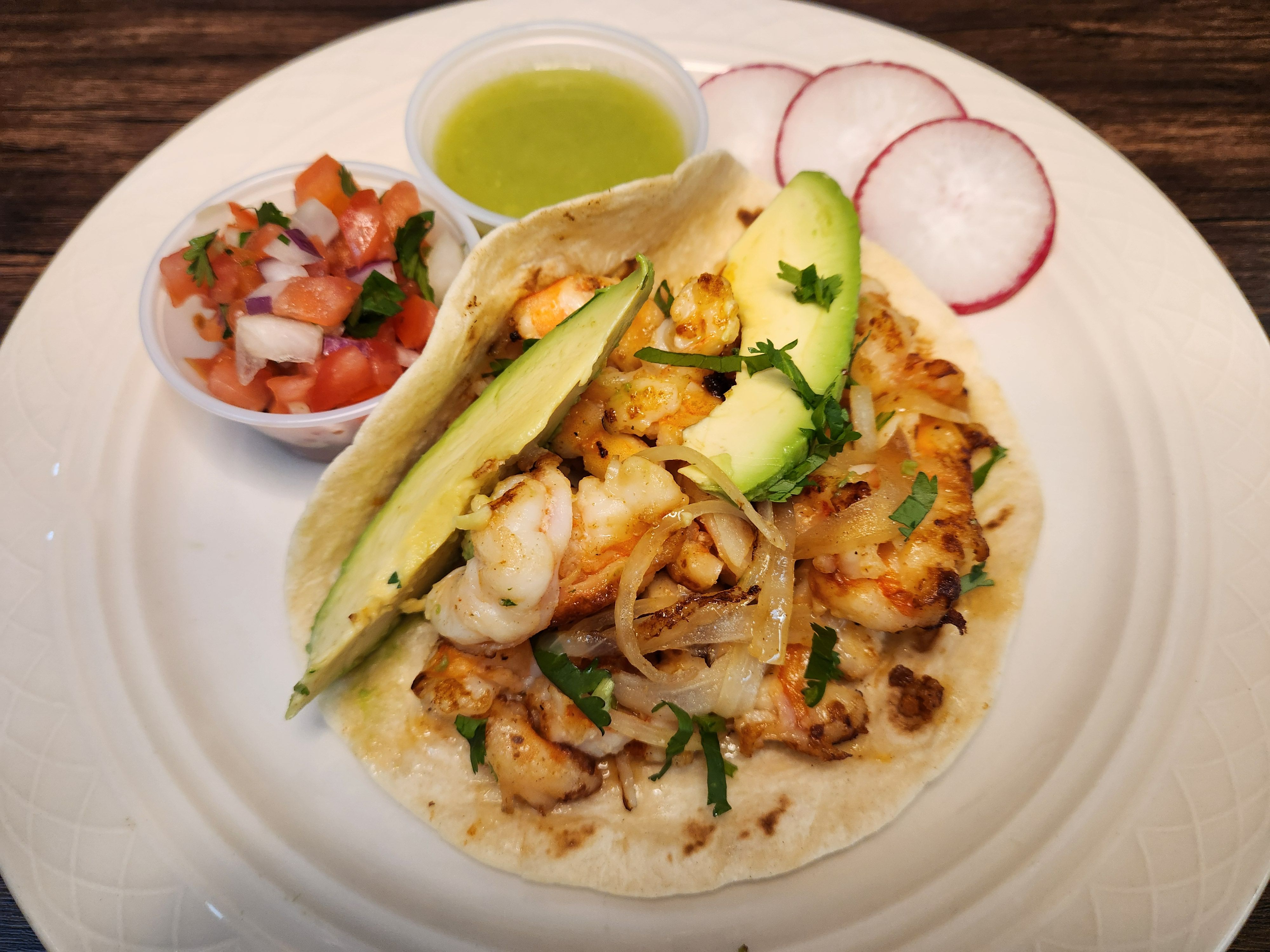 SHRIMP TACO.