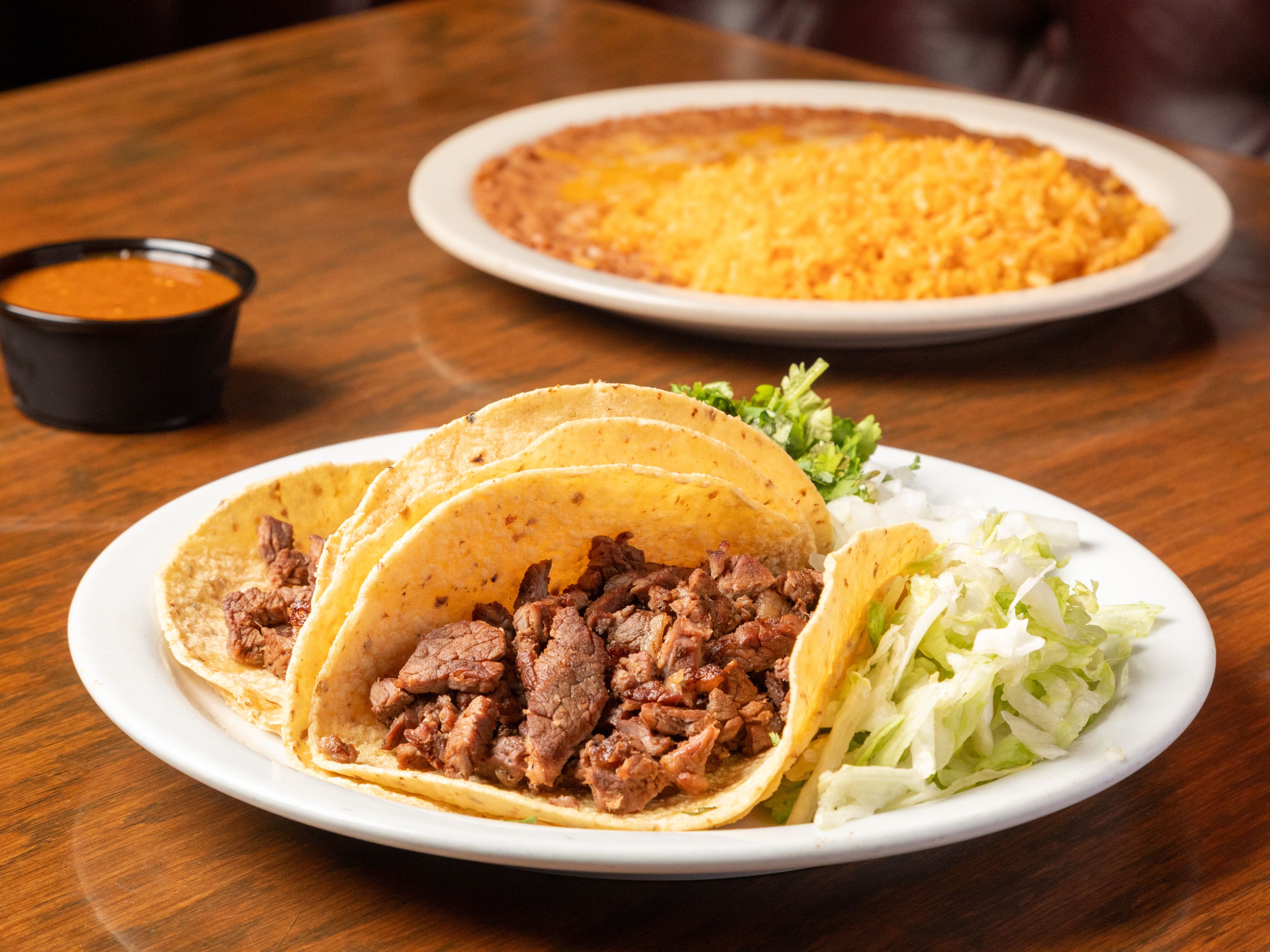 Carne Asada or Carnitas Taco Plate