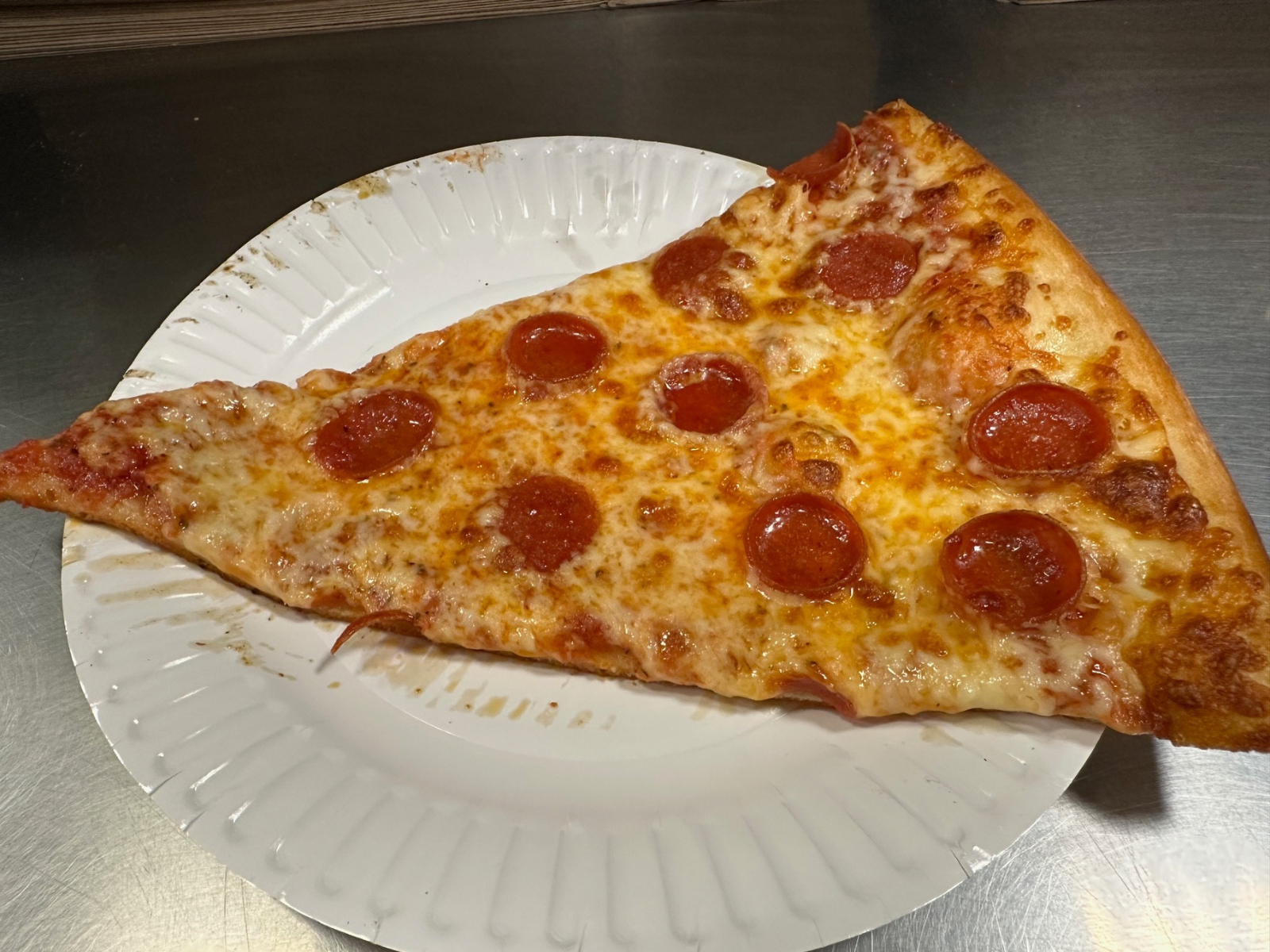 Pizza Slice: Pepperoni.