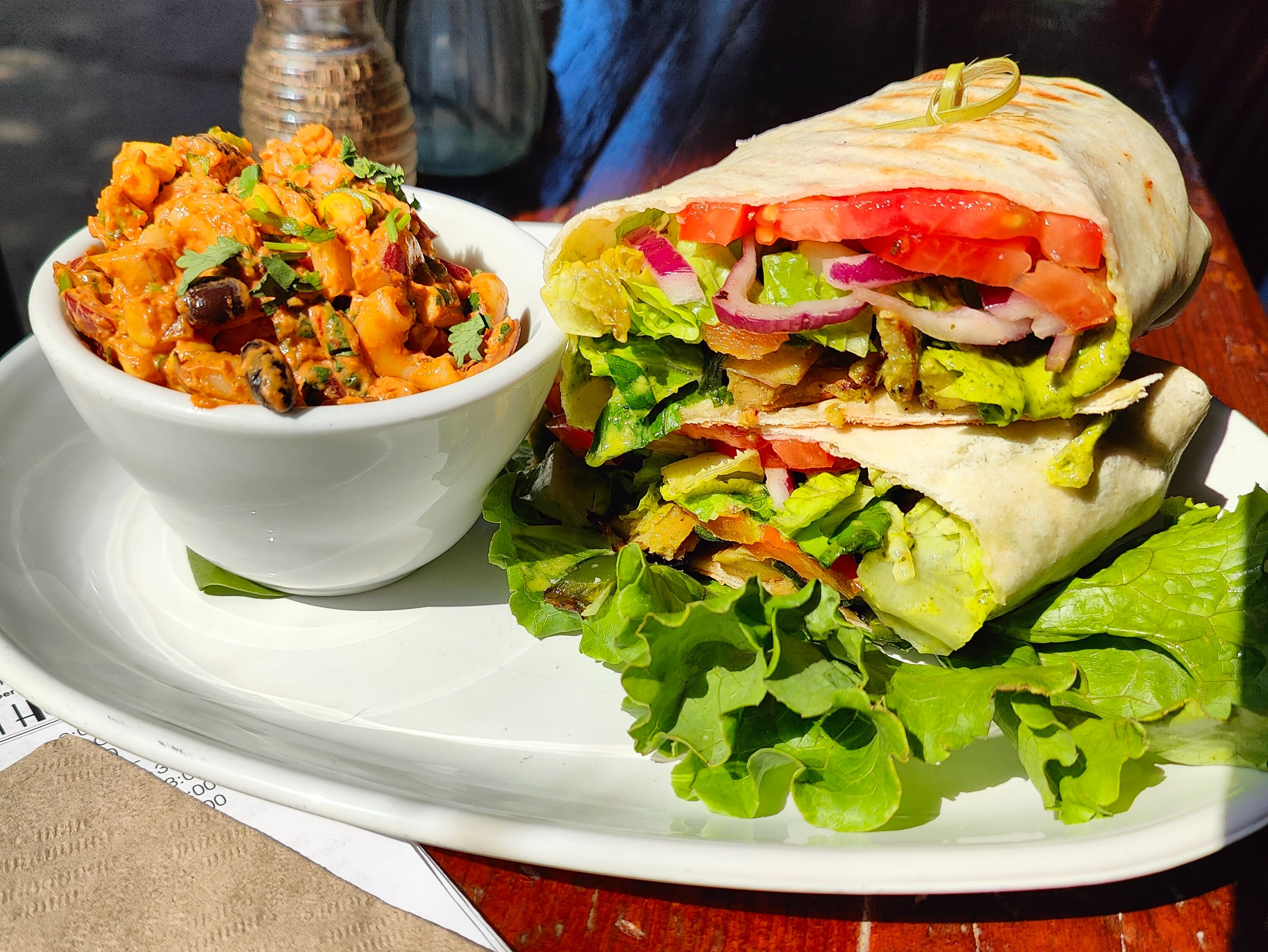 Southwest Chick-un Wrap Platter (V).
