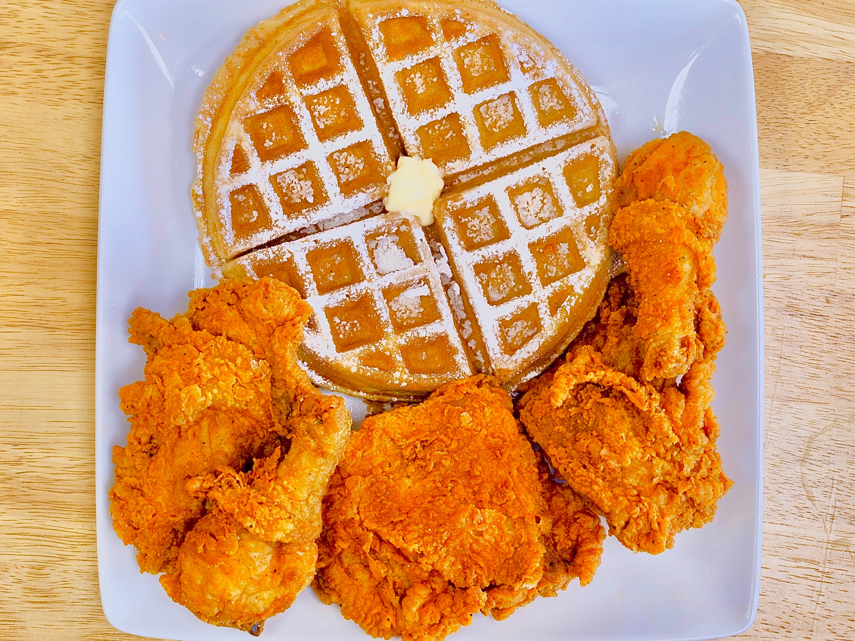15 Dark Meat & 3 Waffles.