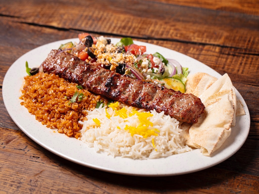 #6) Beef Koobideh Plate
