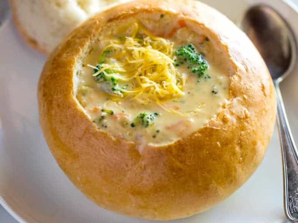 UPGRADE YOUR SOUP WITH  A WARM BREAD BOWL