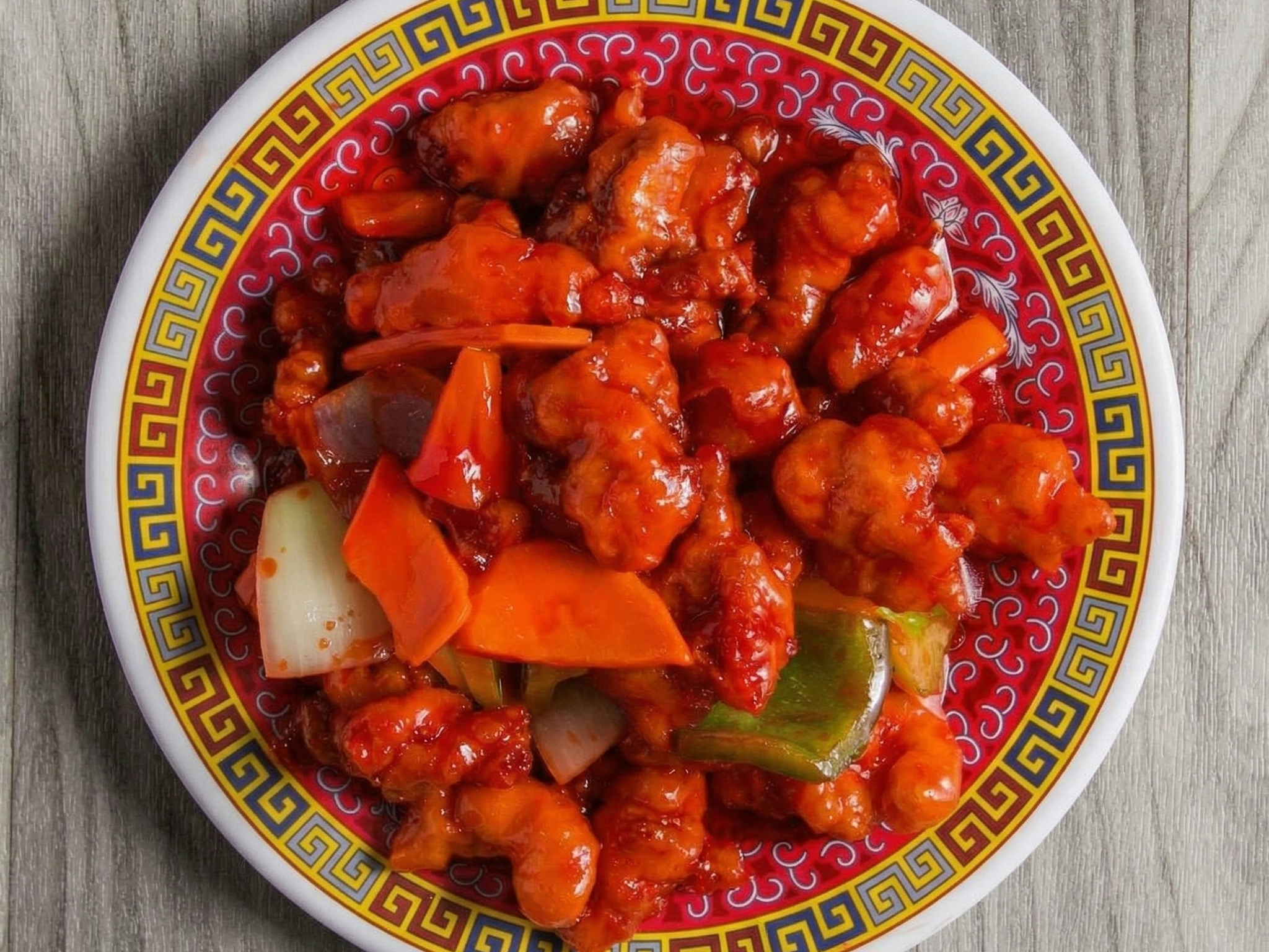 Sweet & Sour Chicken.