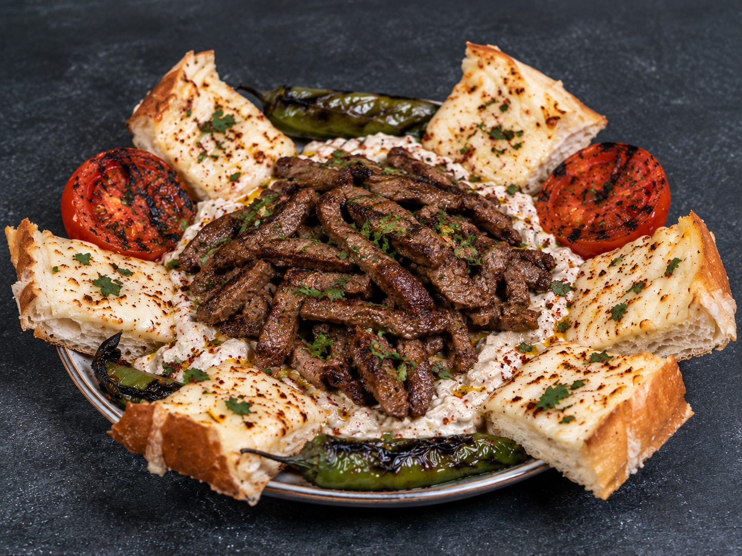 CELENOS BEEF STEAK ALI NAZIK KEBAB.