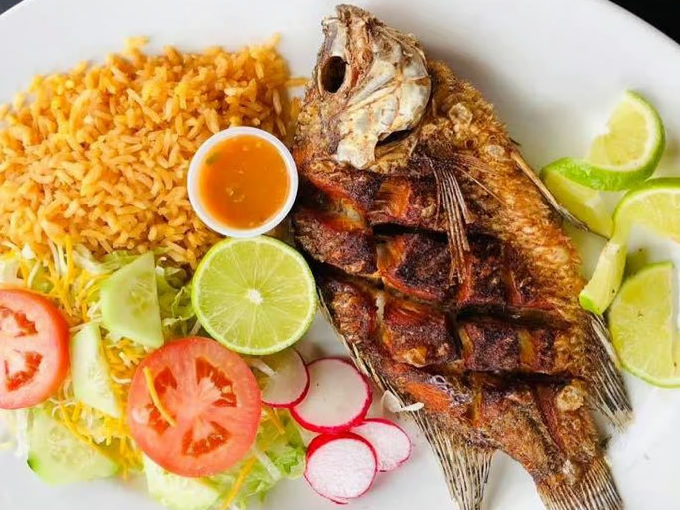 Mojarra Con Camarones