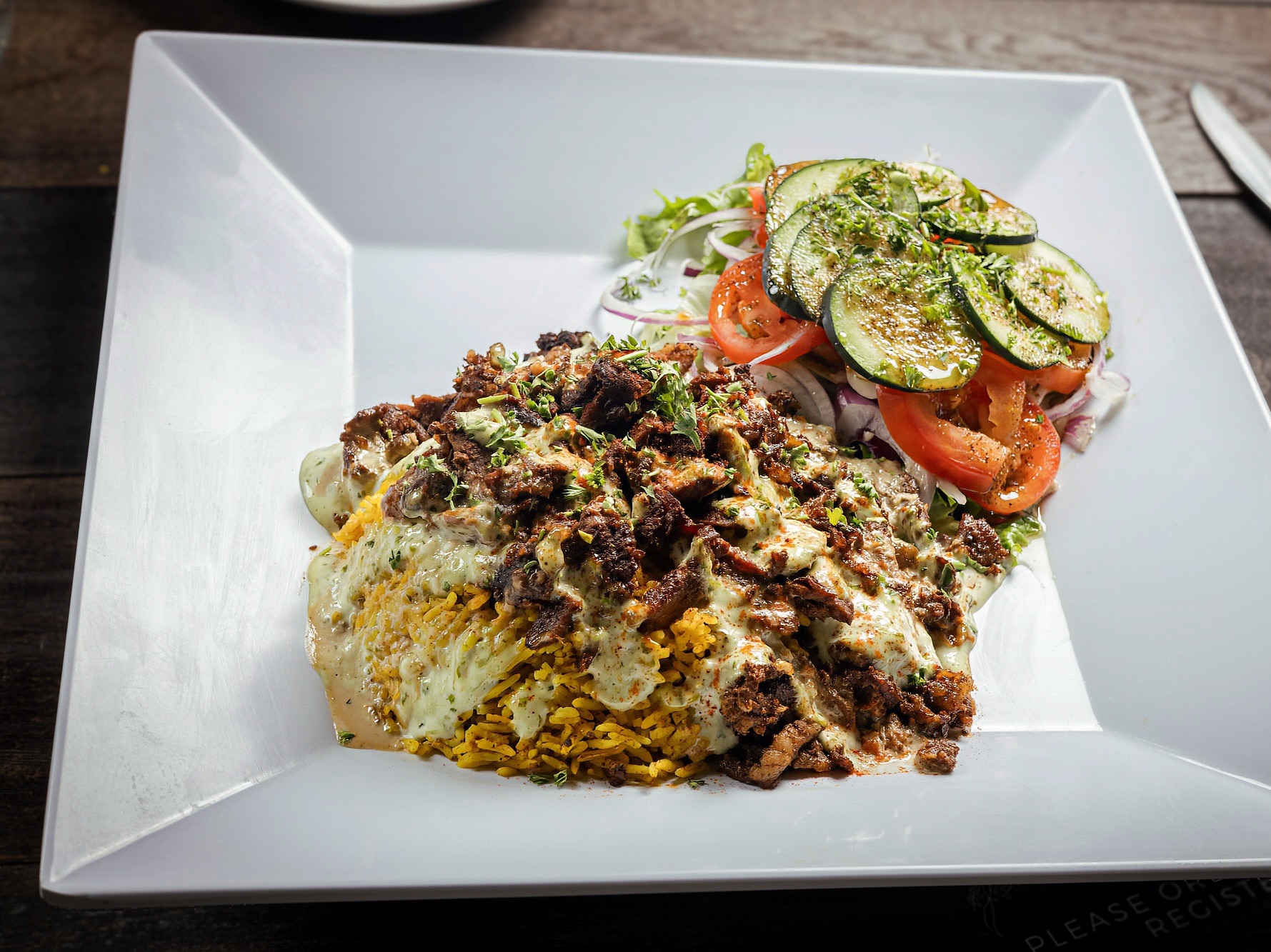 Rice bowl Beef and Lamb.