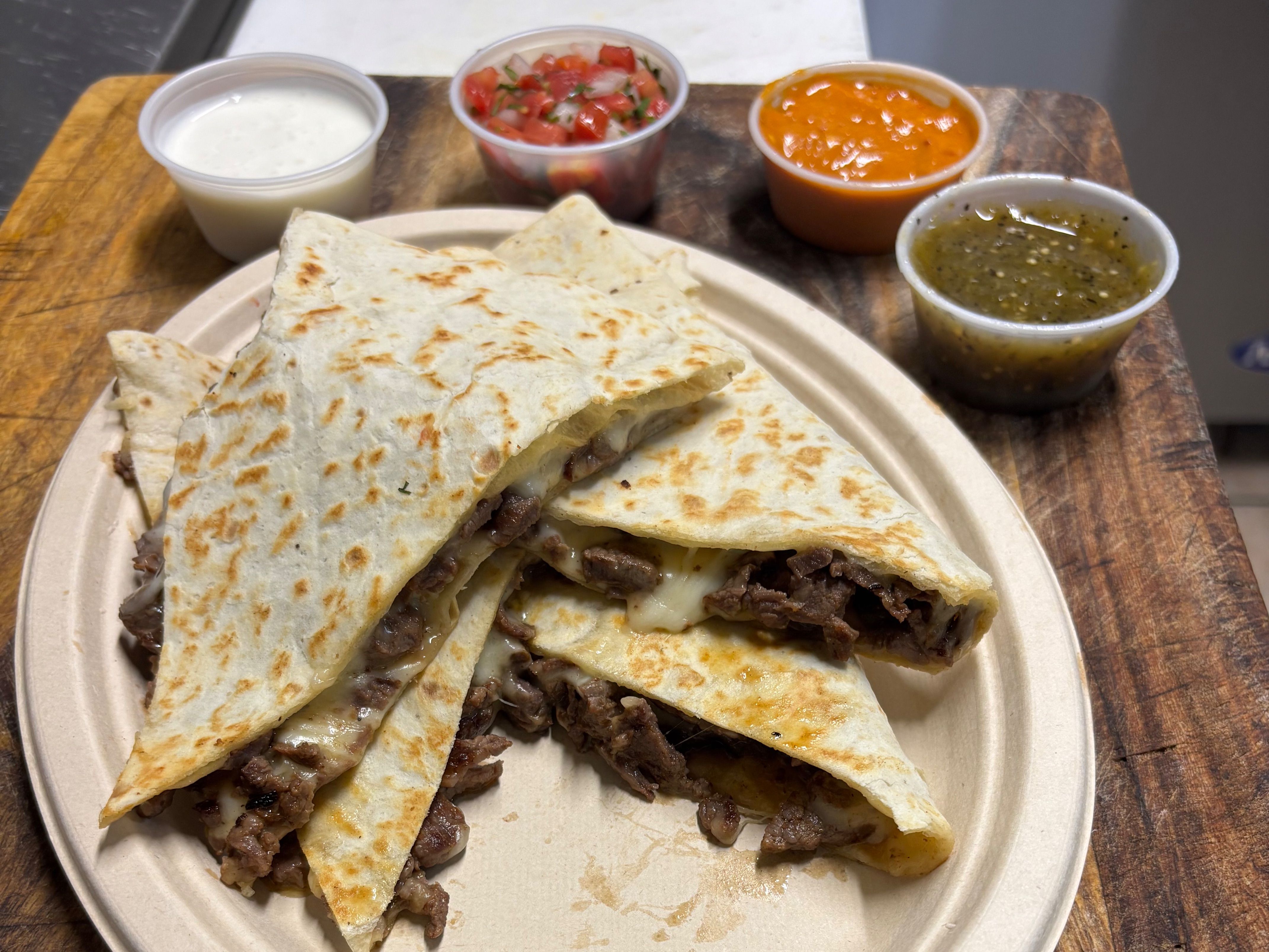 Pork Belly Quesadilla.