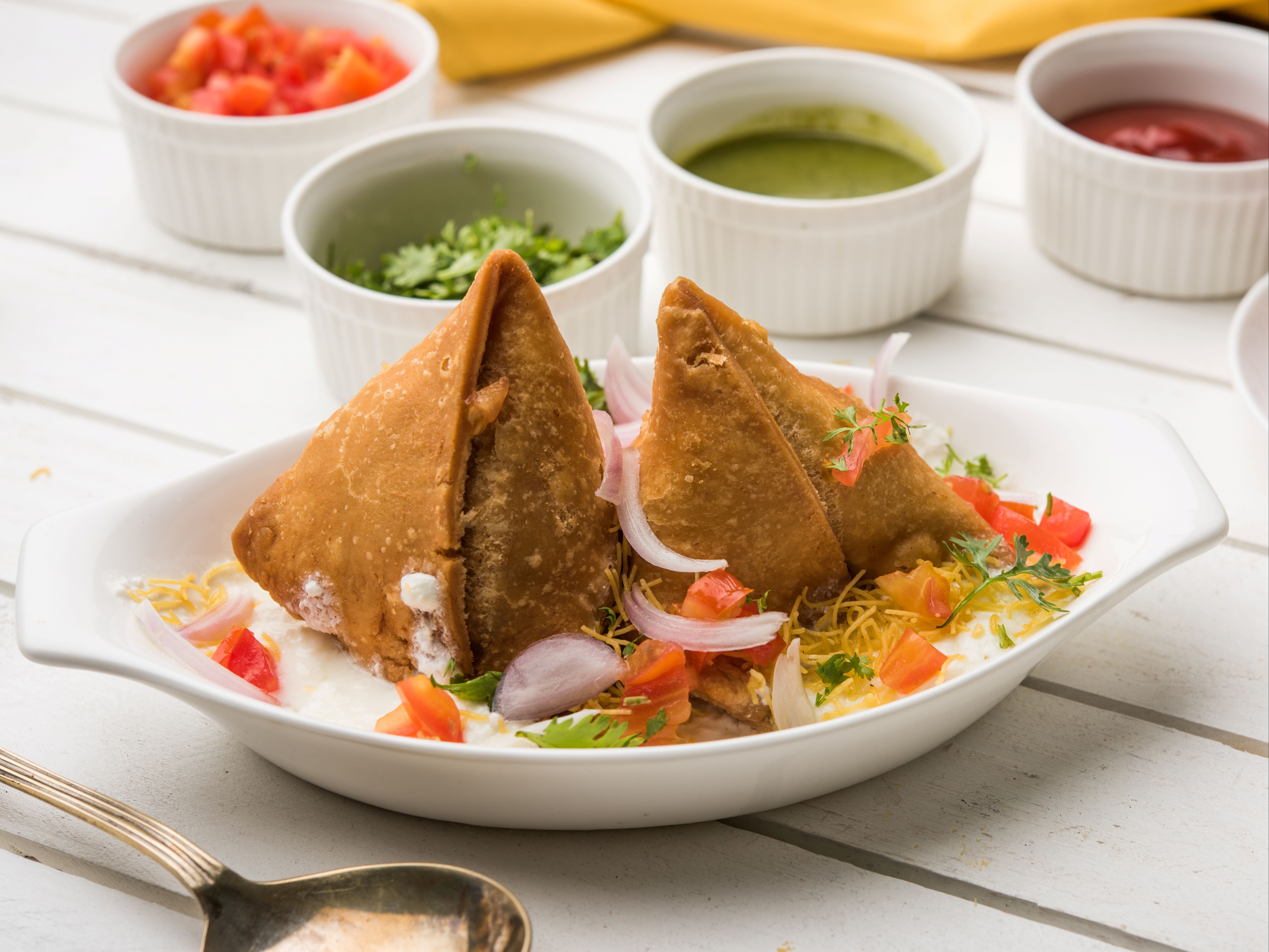 Samosa Chaat.