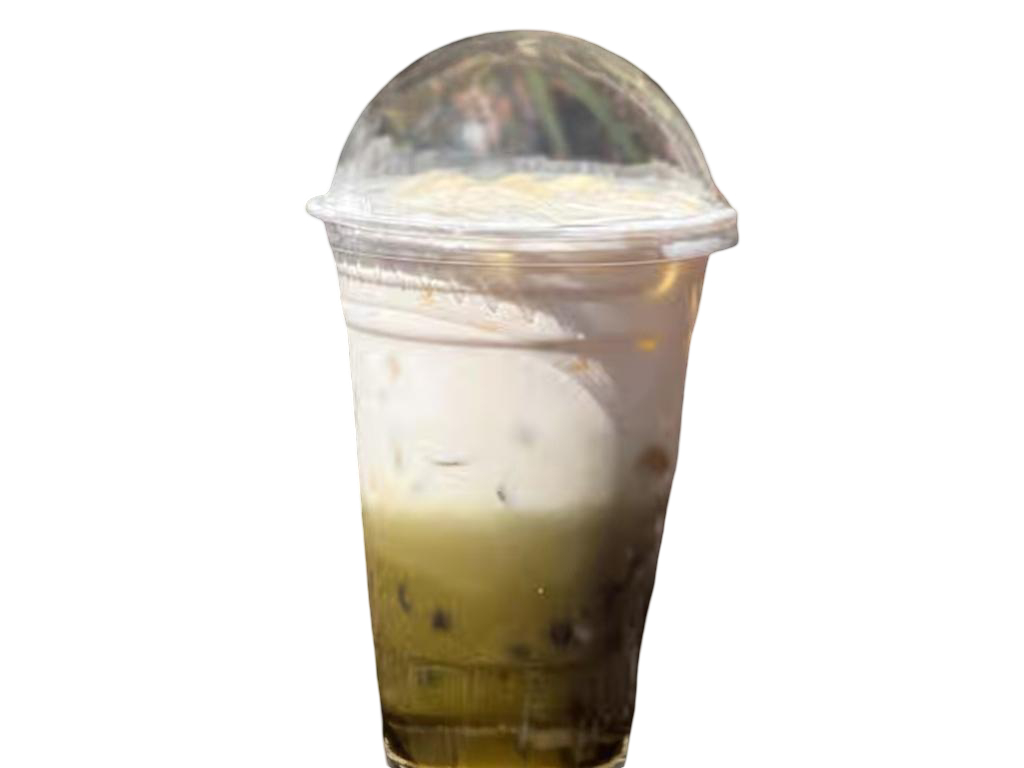 N42. Mango Matcha Milk Tea.
