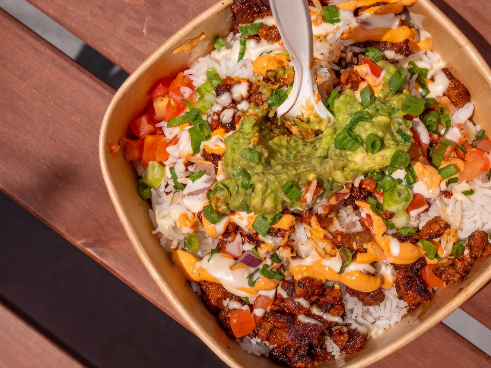 Carne Asada Rice Bowl.