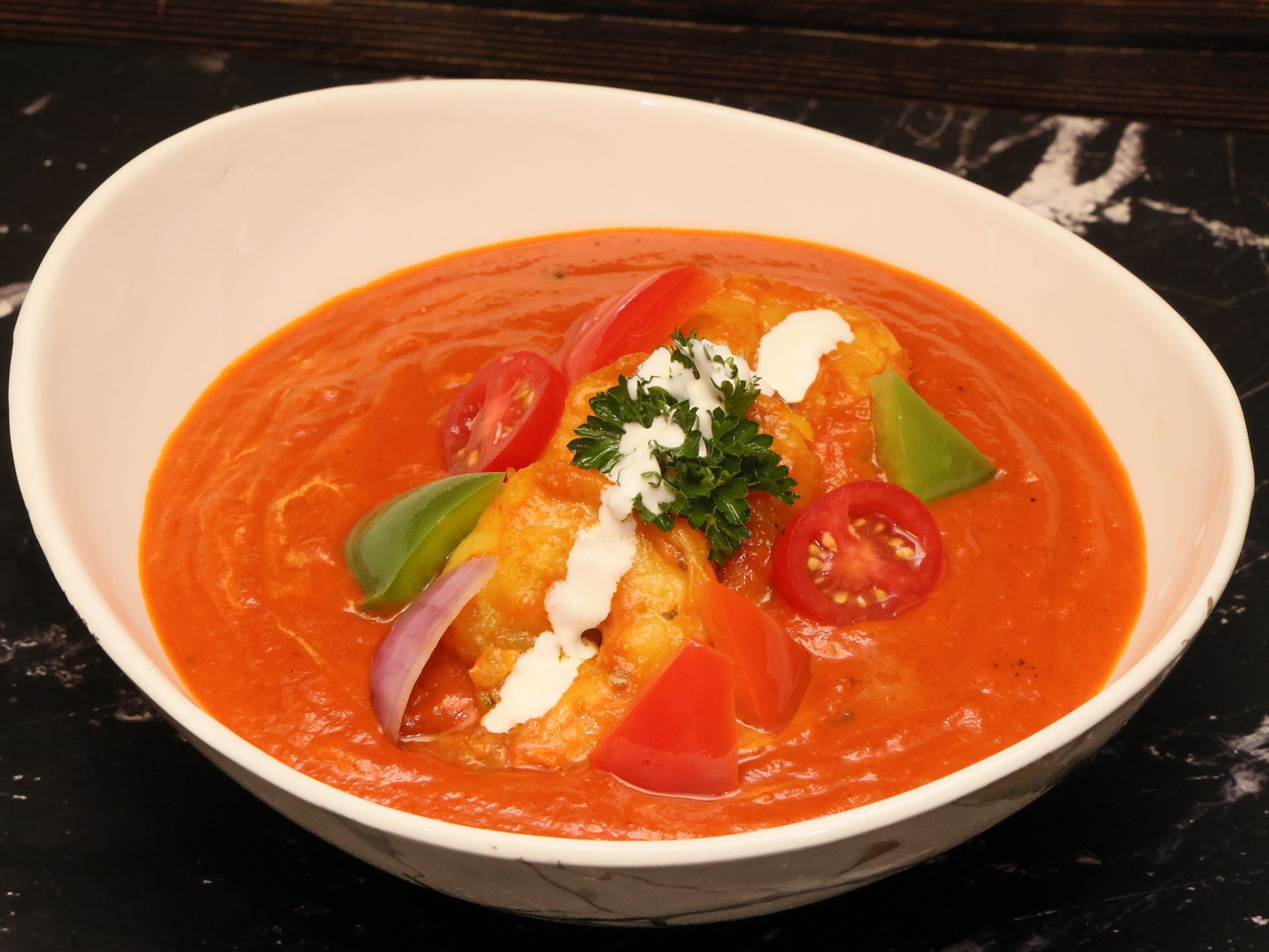 Shrimp Tikka Masala.