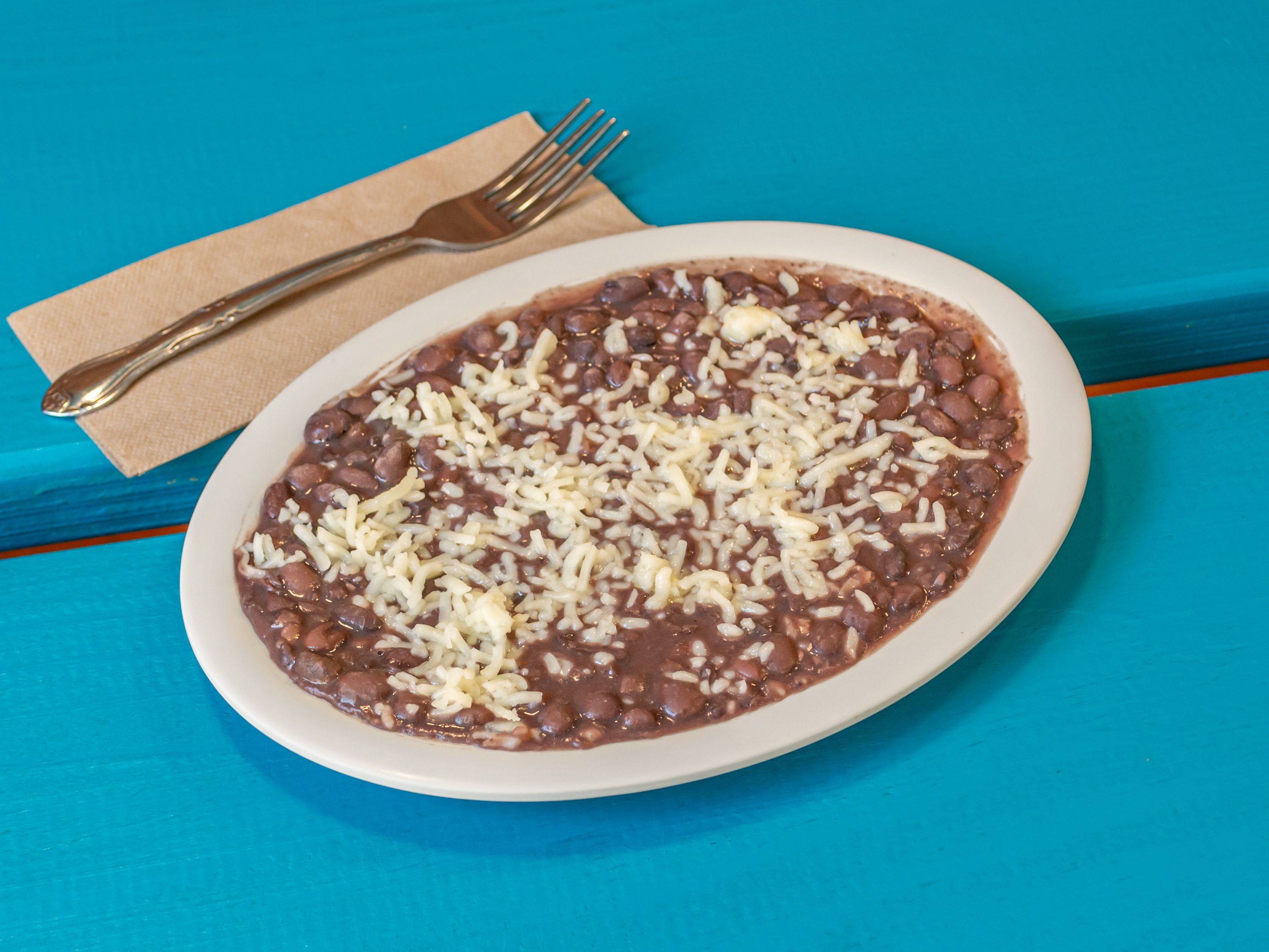 Beans With Jack Cheese.