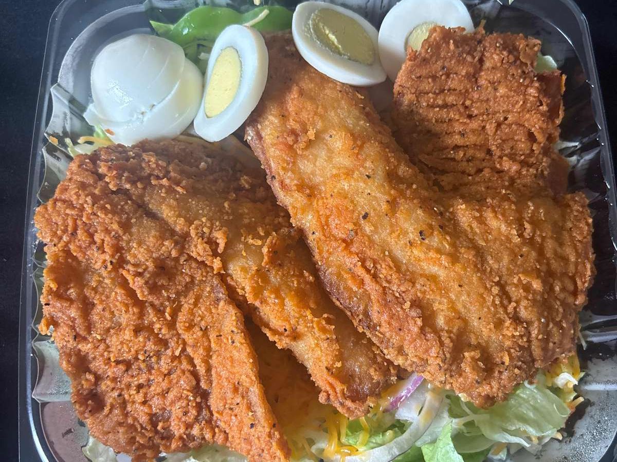 Grilled Tilapia Salad.