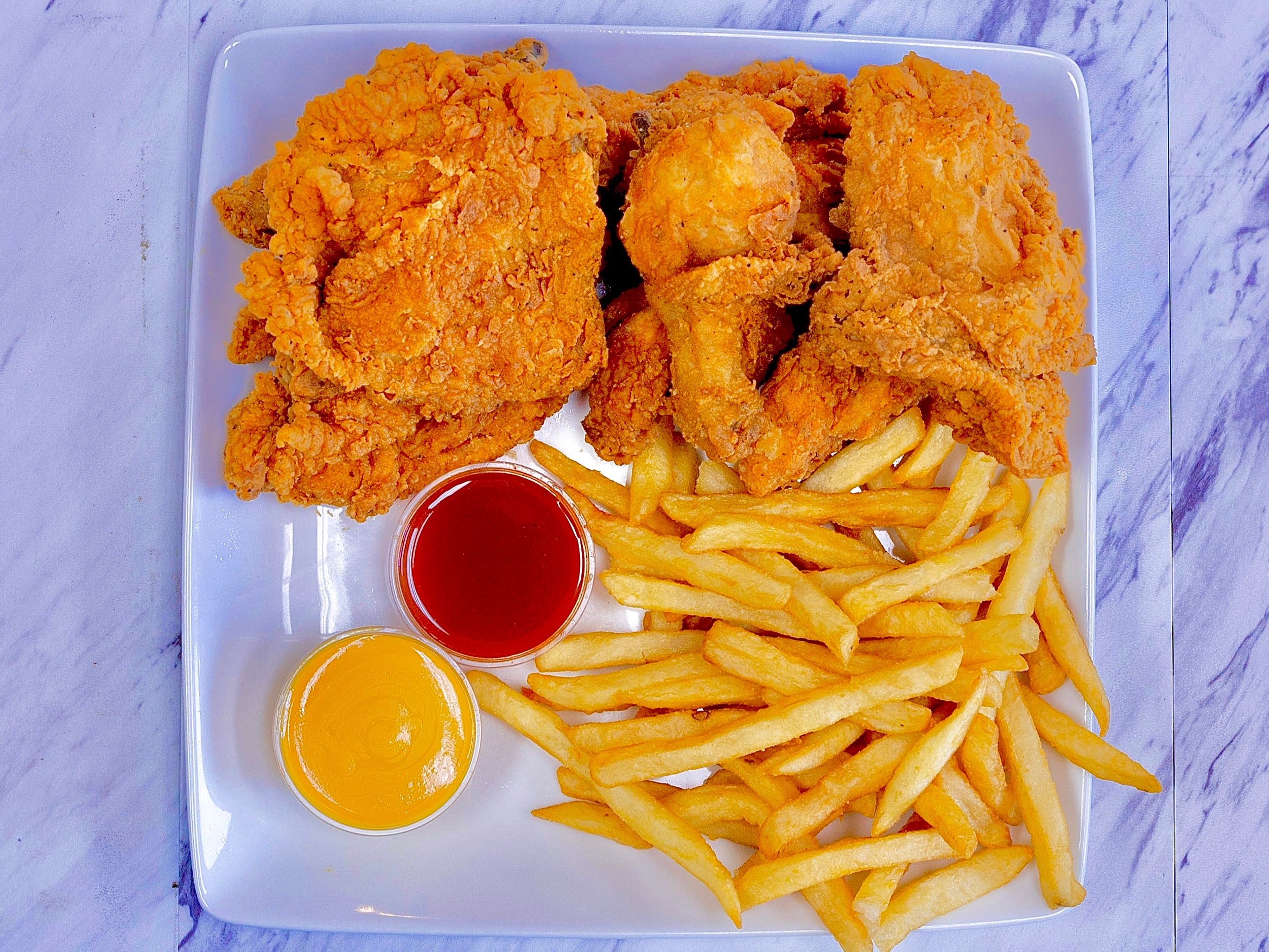 3 Dark Meat & 1 Side.