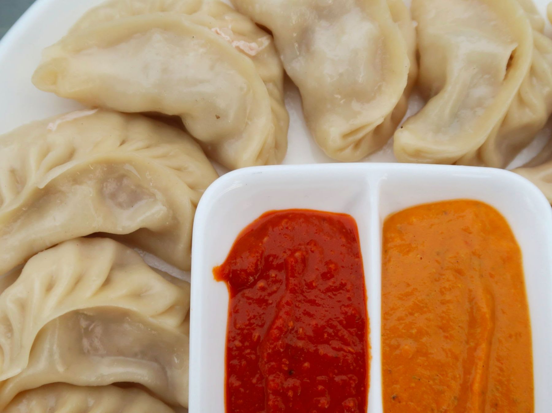 Steamed Chicken Momo.