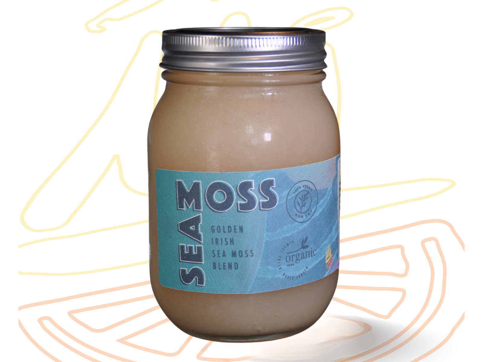 Golden Irish Sea Moss Bottled