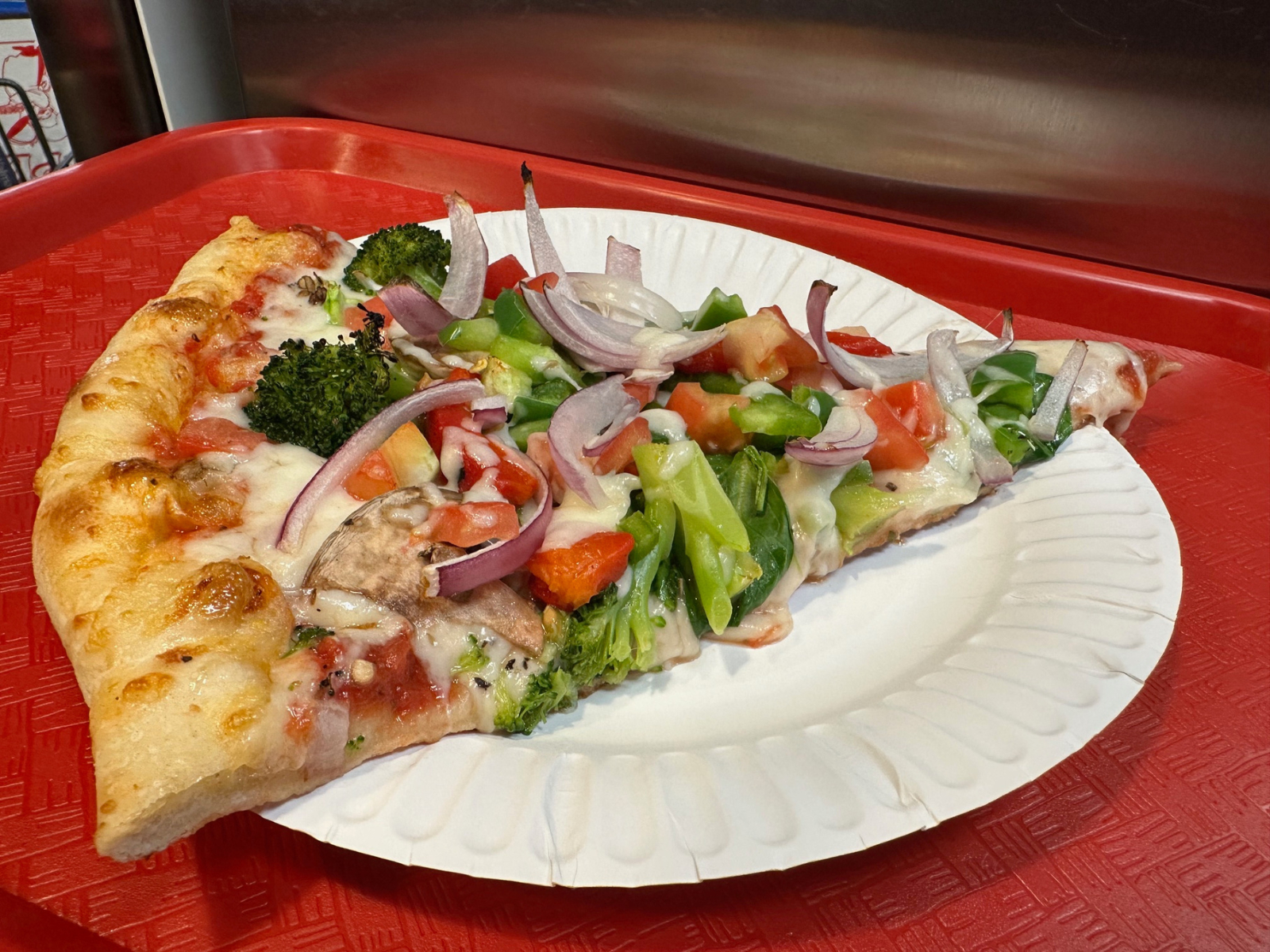 Pizza Slice: Vegetable.