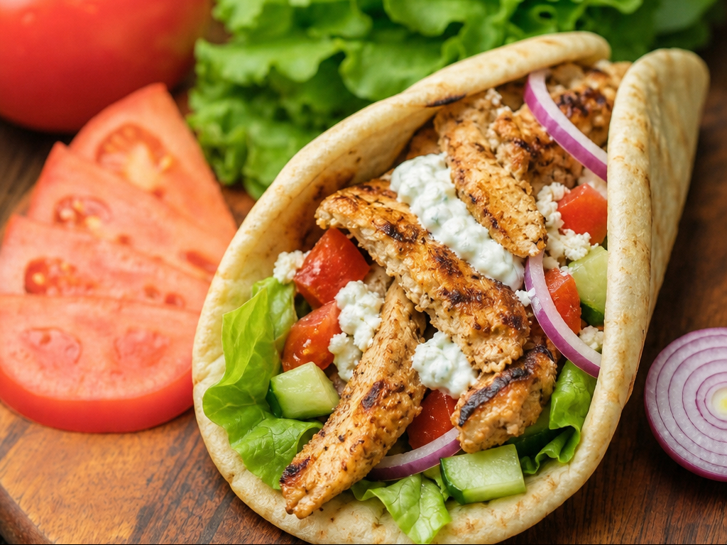 Chicken Gyro Wrap.