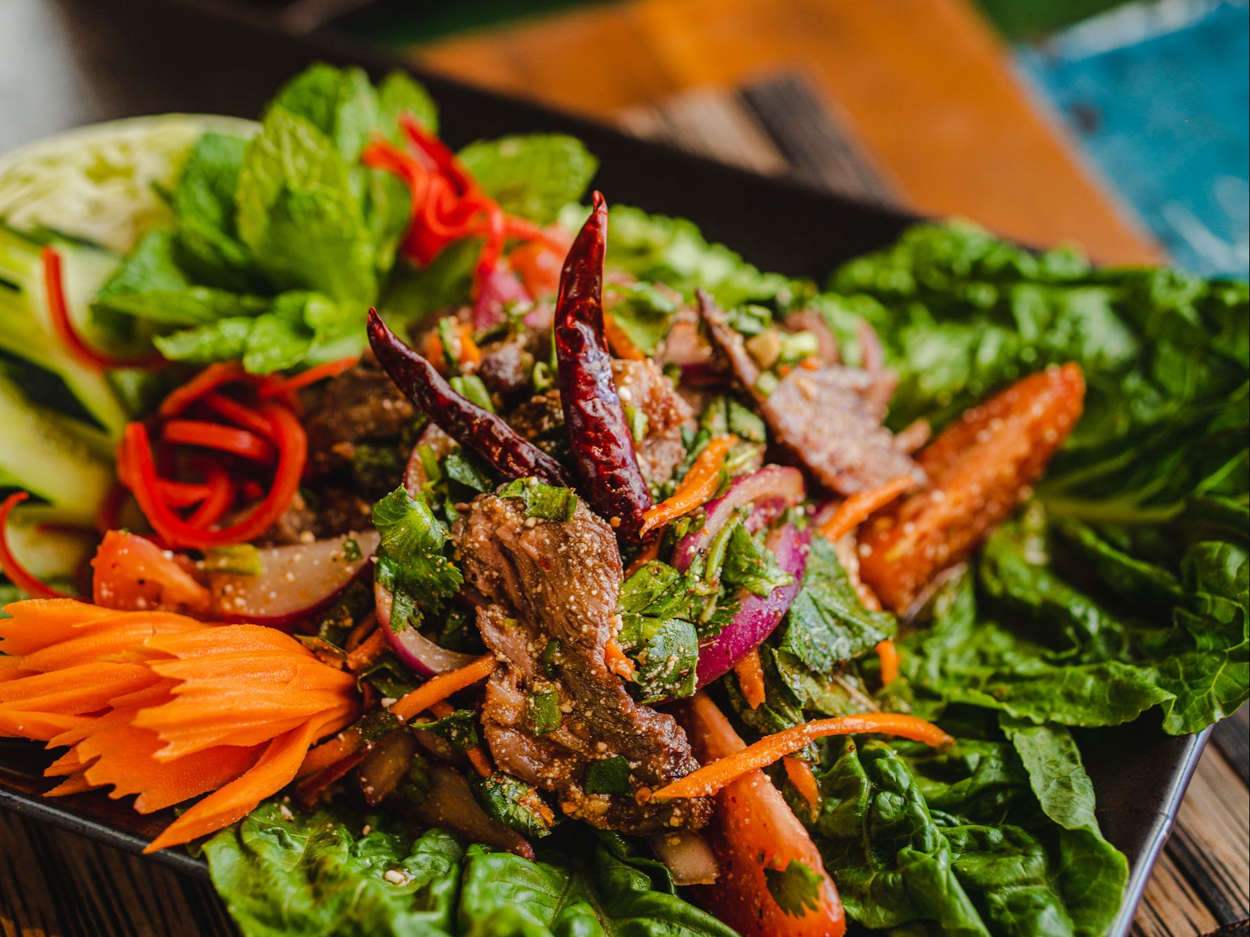 Waterfall Salad (Nam Tok).