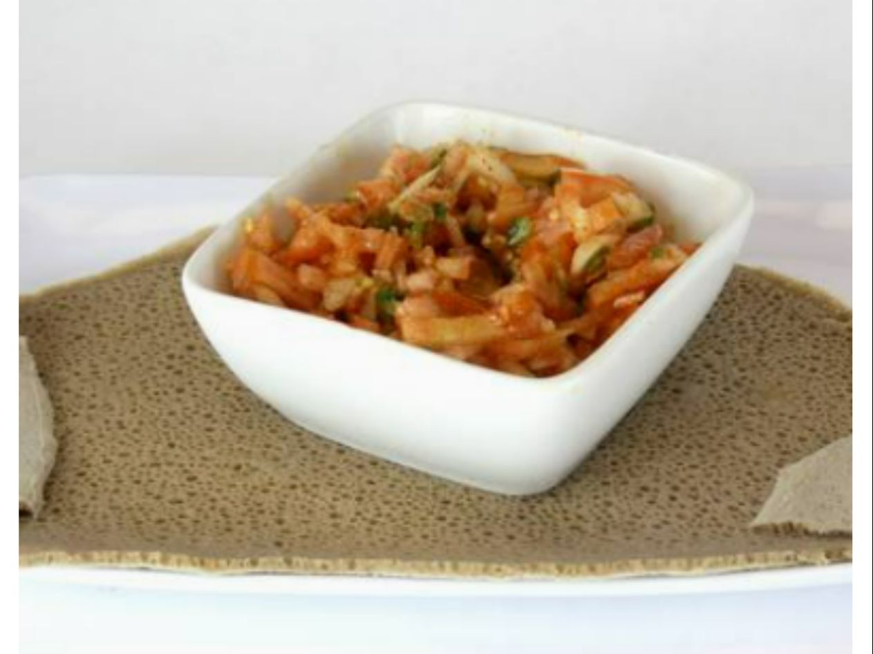 22 - Ethiopian Style Tomato Salad.