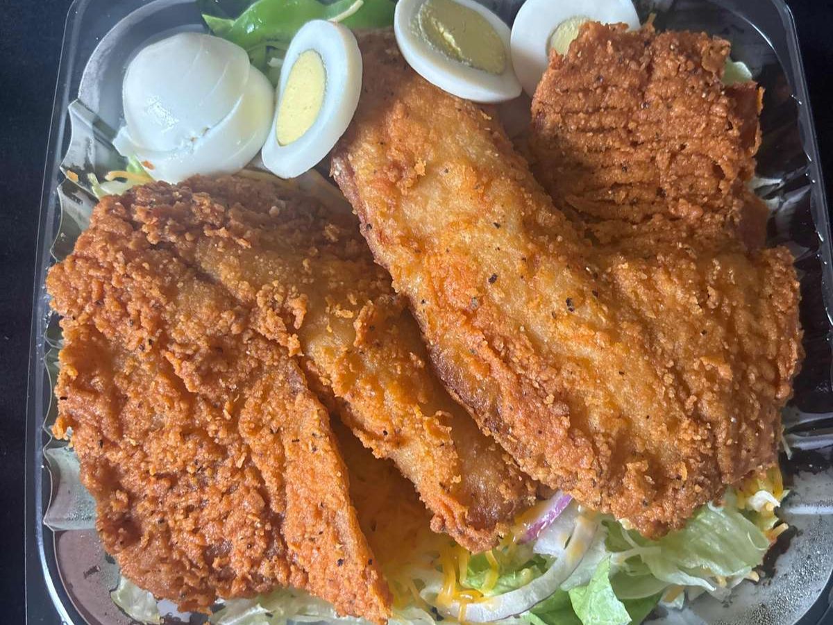 Fried Tilapia Salad