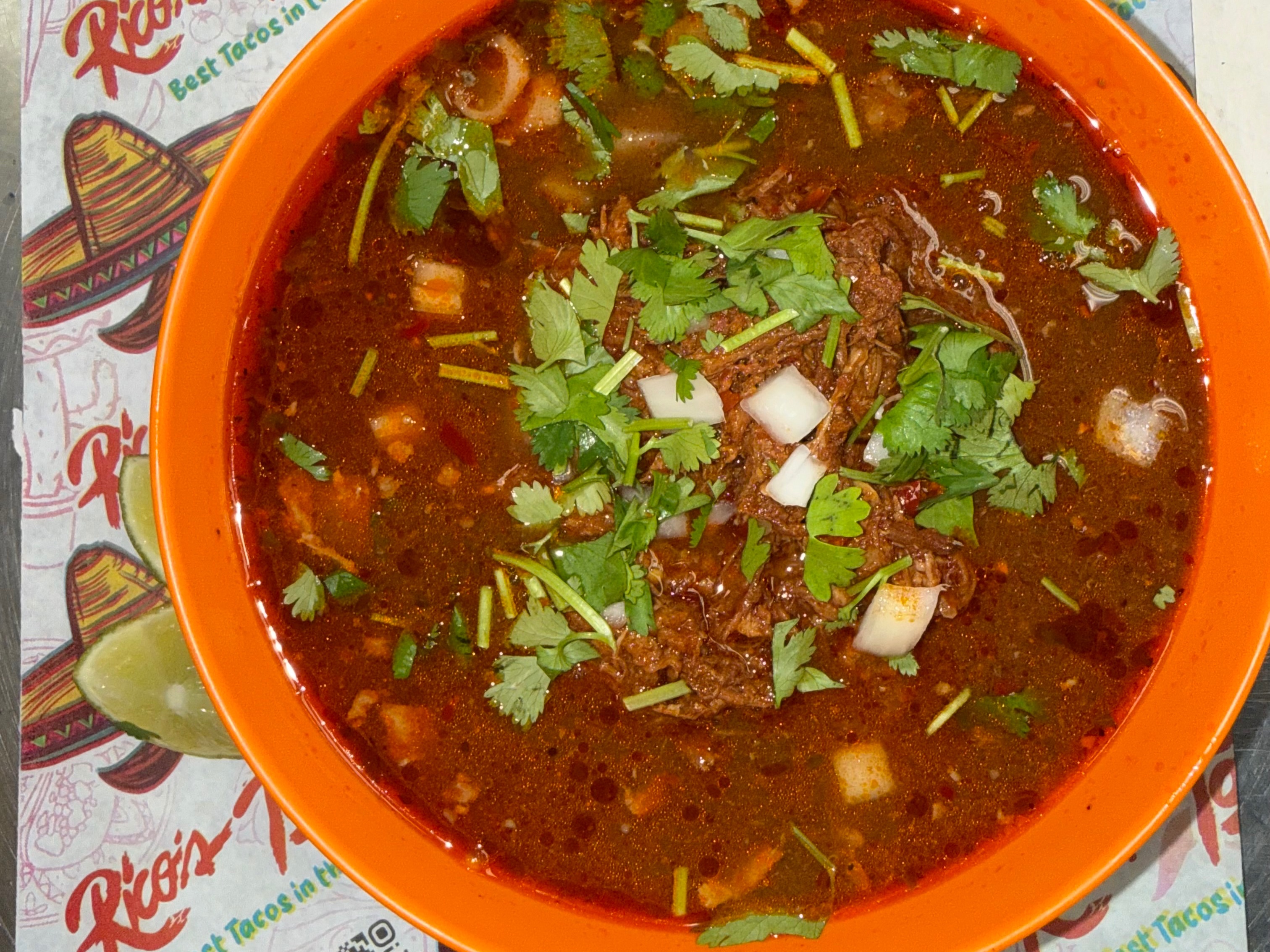 Consome 16 oz with meat