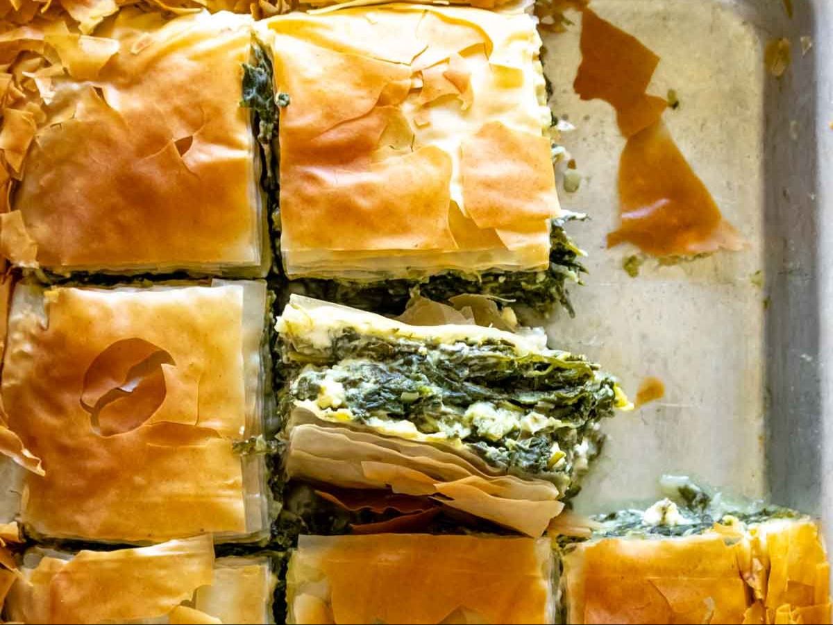 SPINACH PIE TRAY